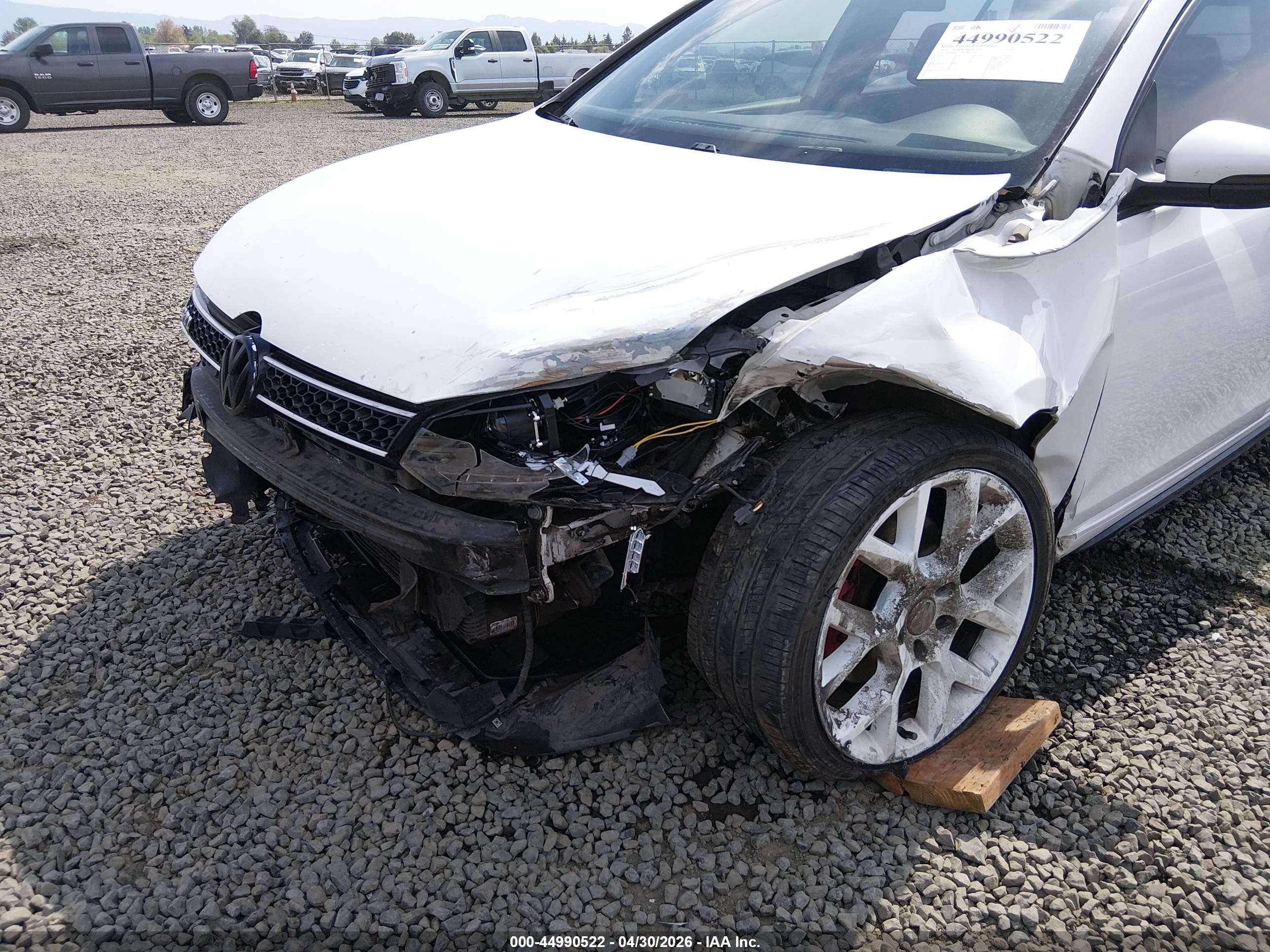 2013 Volkswagen Gti Wolfsburg Edition White vin: WVWHV7AJ6DW133305