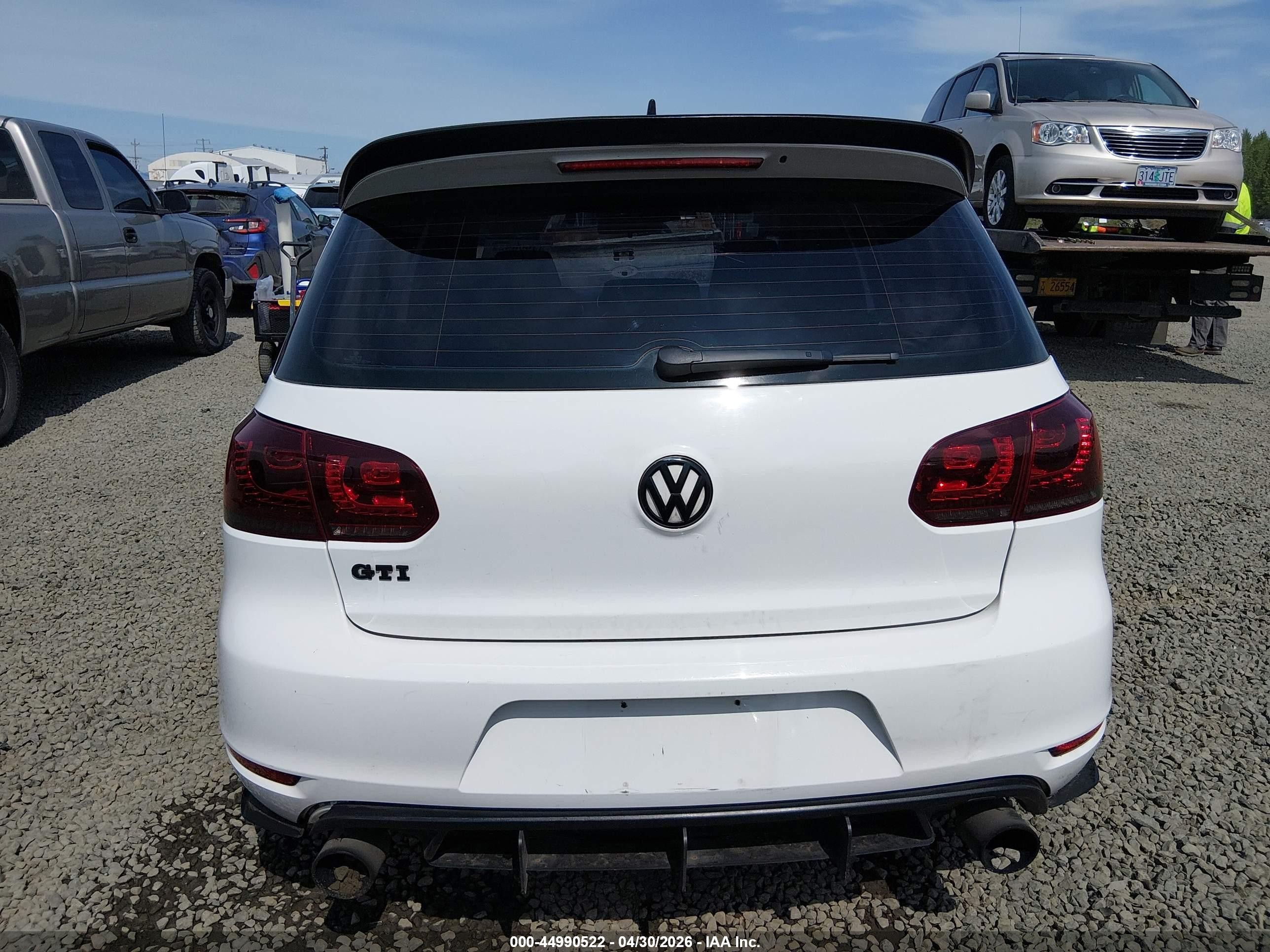 2013 Volkswagen Gti Wolfsburg Edition White vin: WVWHV7AJ6DW133305