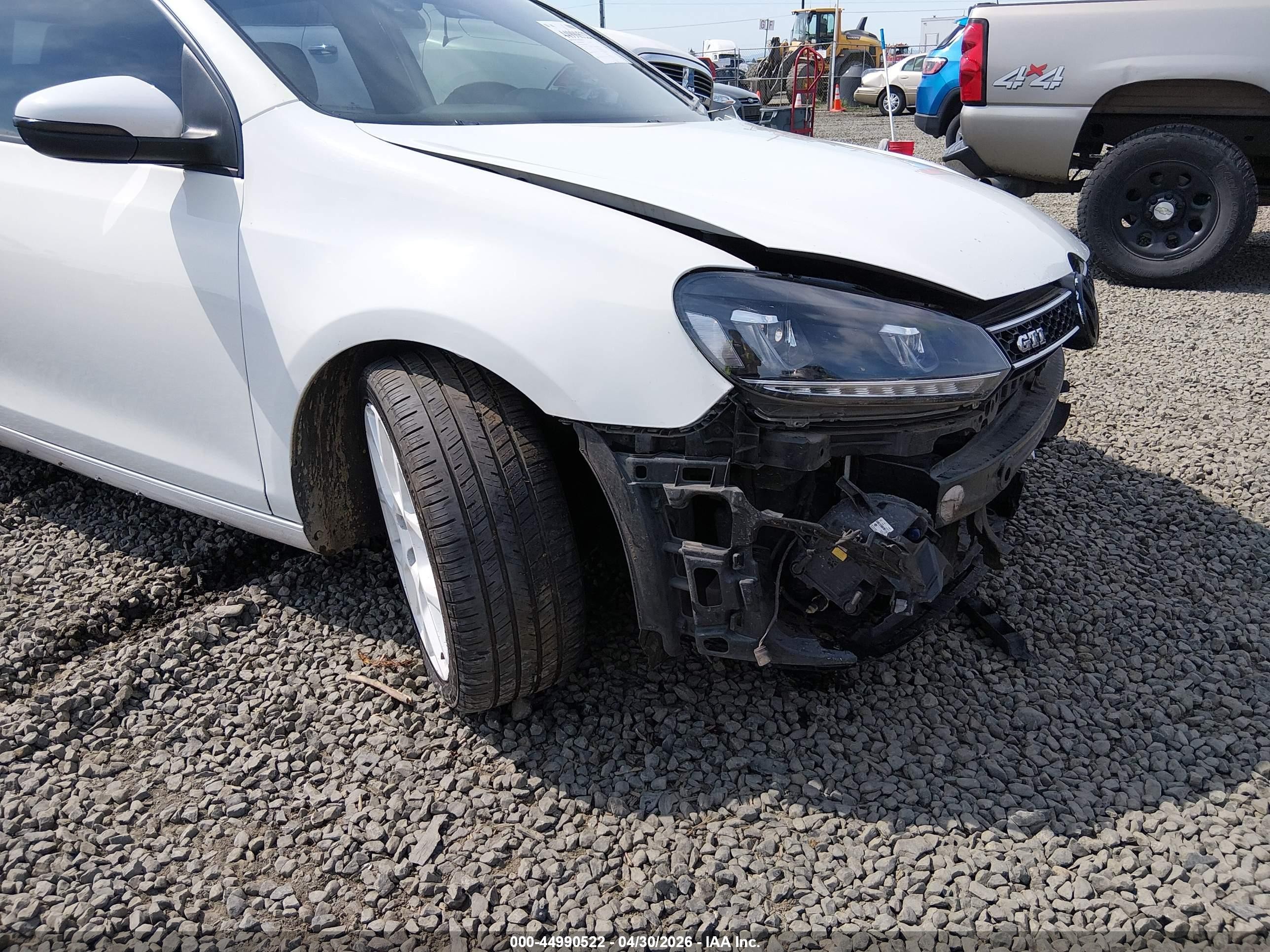 2013 Volkswagen Gti Wolfsburg Edition White vin: WVWHV7AJ6DW133305