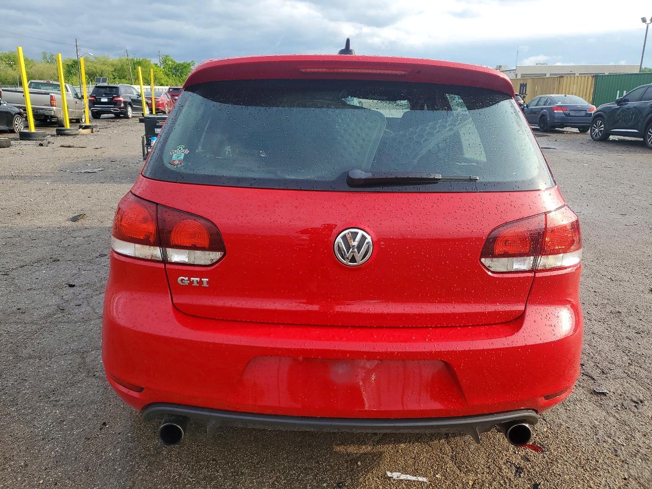 2013 Volkswagen Gti Red vin: WVWHV7AJ7DW117856