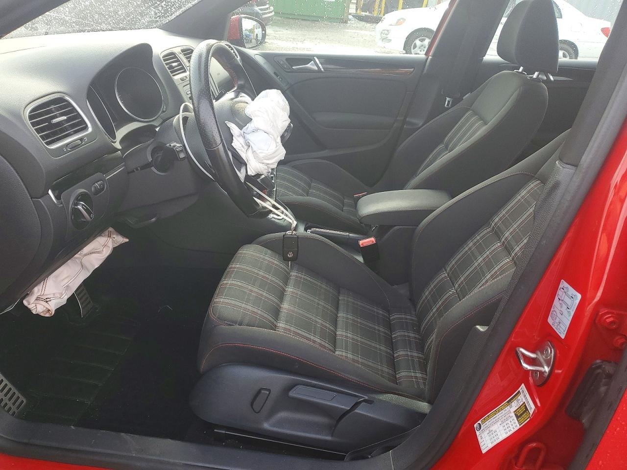 2013 Volkswagen Gti Red vin: WVWHV7AJ7DW117856