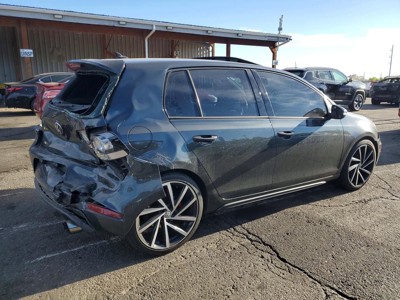 2013 Volkswagen Gti Gray vin: WVWHV7AJ7DW125228