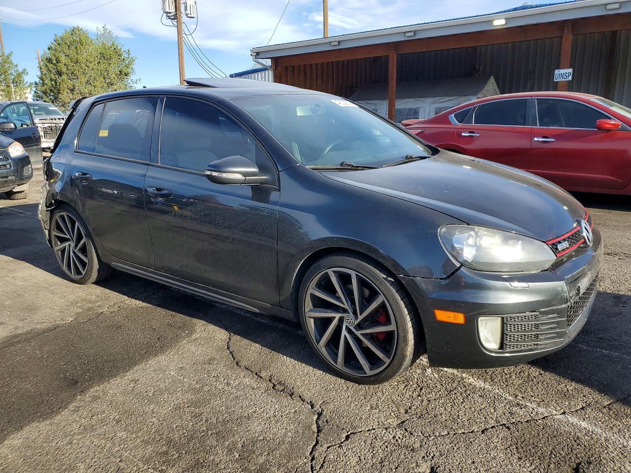 2013 Volkswagen Gti Gray vin: WVWHV7AJ7DW125228
