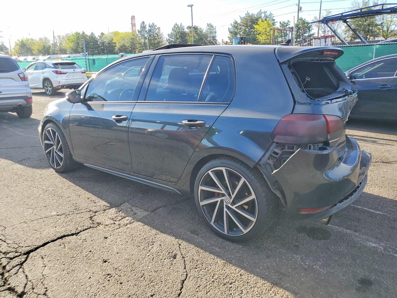 2013 Volkswagen Gti Gray vin: WVWHV7AJ7DW125228
