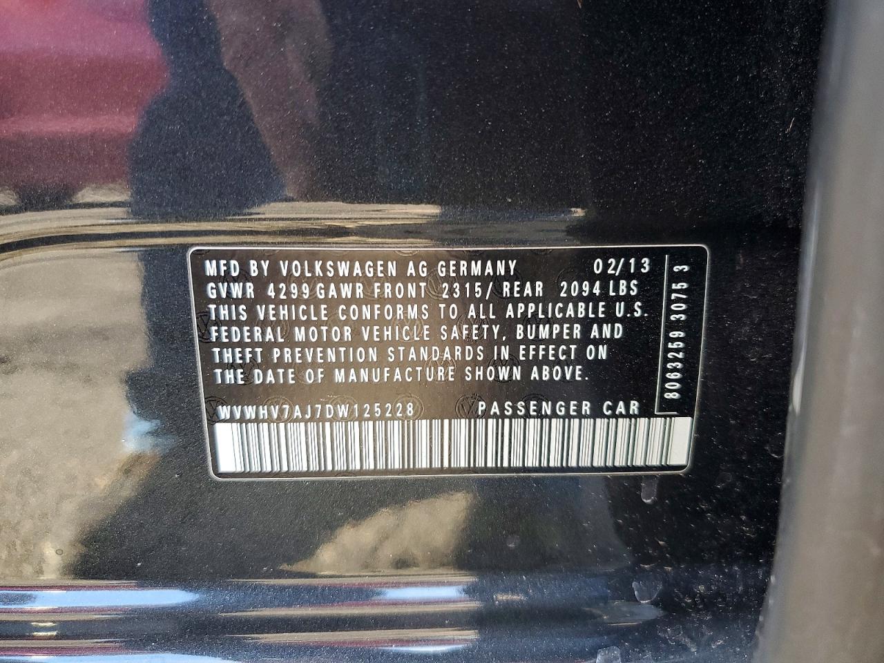 2013 Volkswagen Gti Gray vin: WVWHV7AJ7DW125228