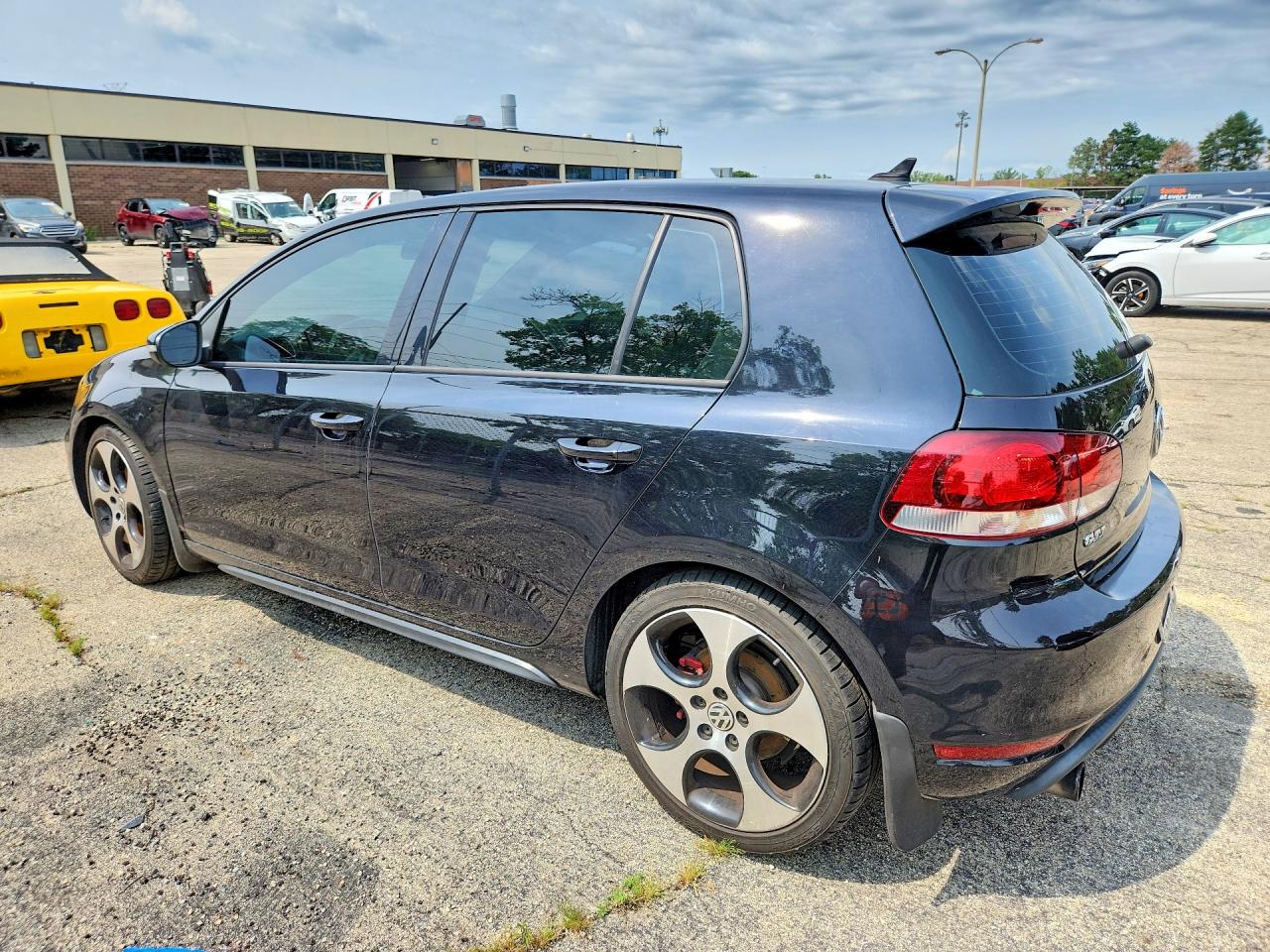 2012 Volkswagen Gti Black vin: WVWHV7AJ8CW079956