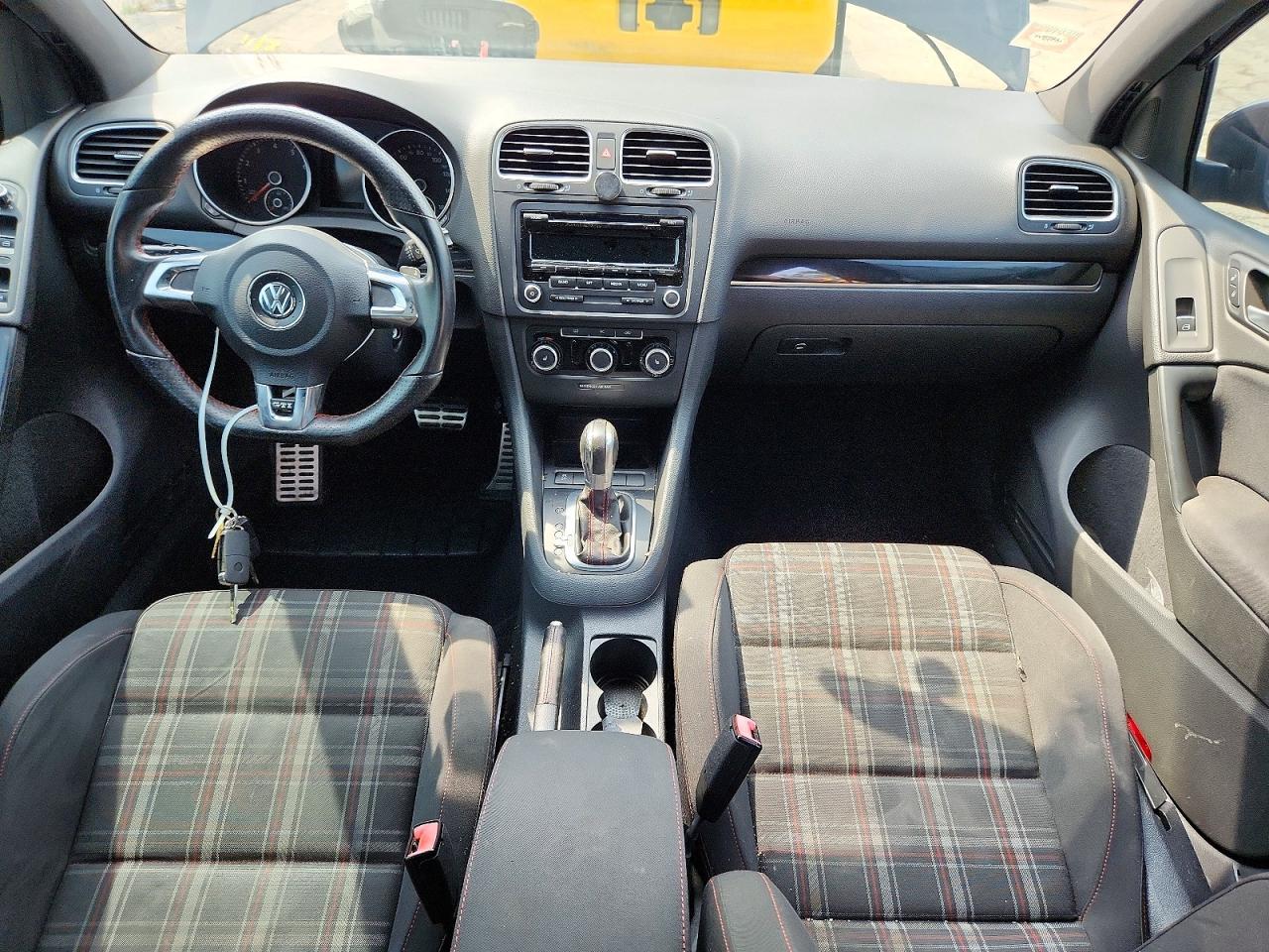 2012 Volkswagen Gti Black vin: WVWHV7AJ8CW079956