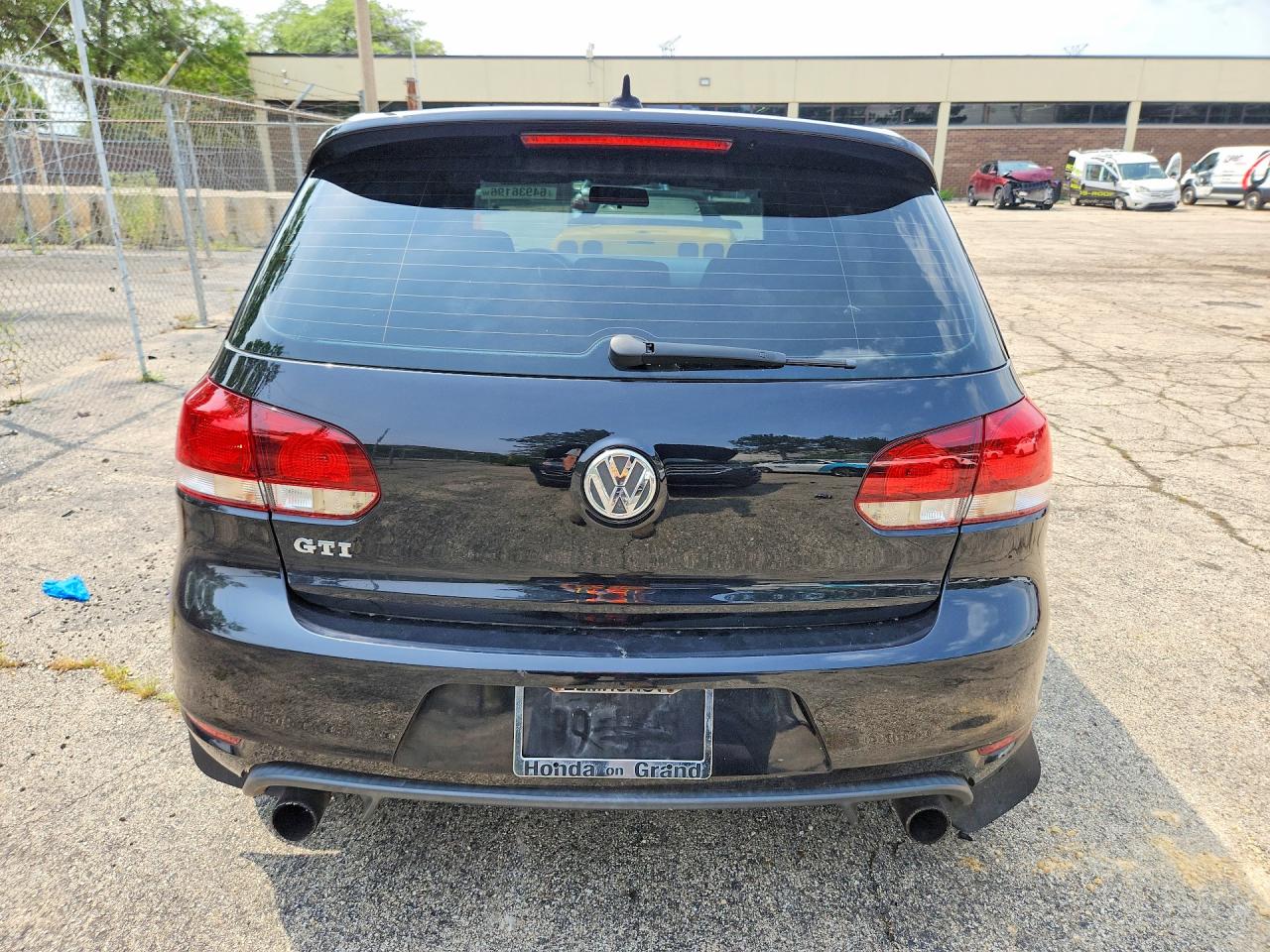 2012 Volkswagen Gti Black vin: WVWHV7AJ8CW079956