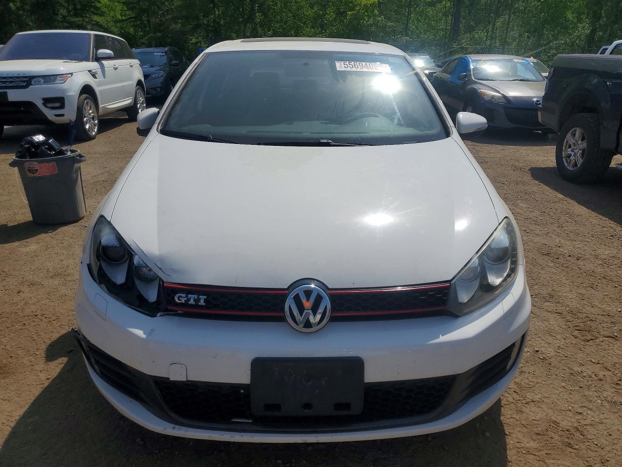 2013 Volkswagen Gti Белый vin: WVWHV7AJ8DW061233