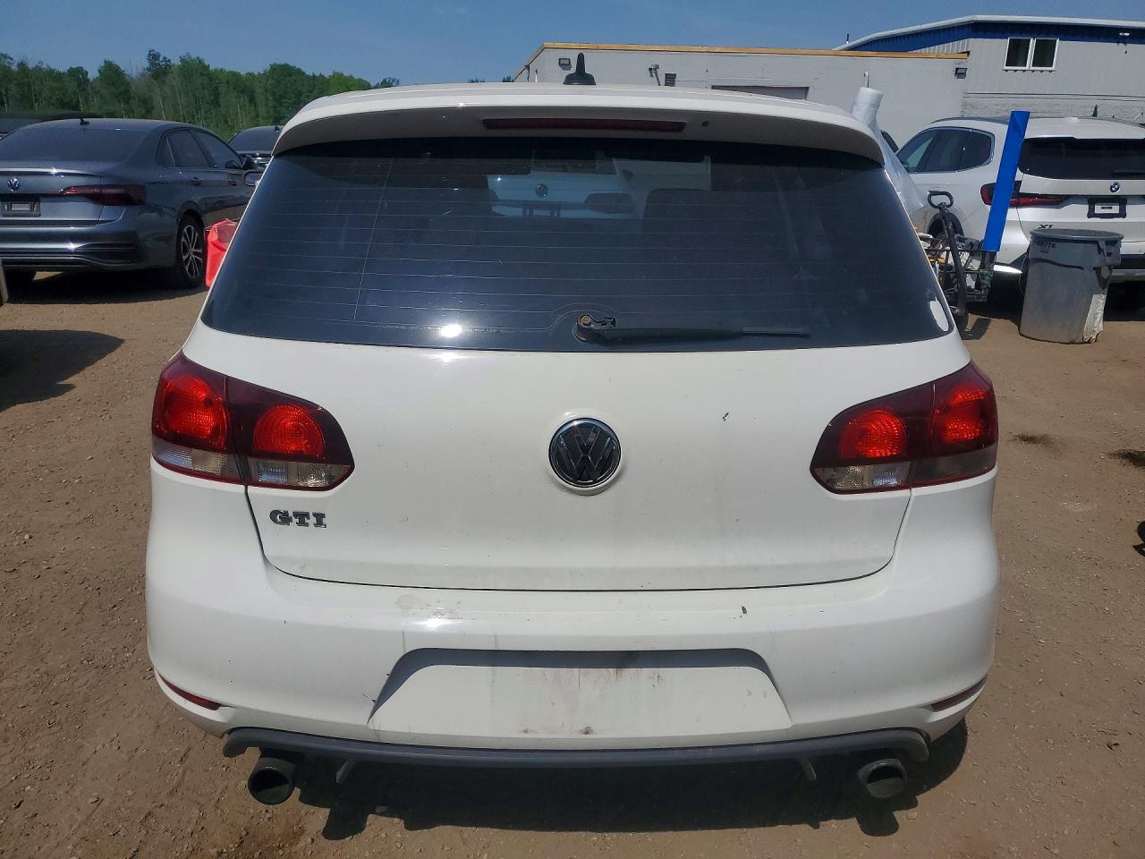 2013 Volkswagen Gti Белый vin: WVWHV7AJ8DW061233