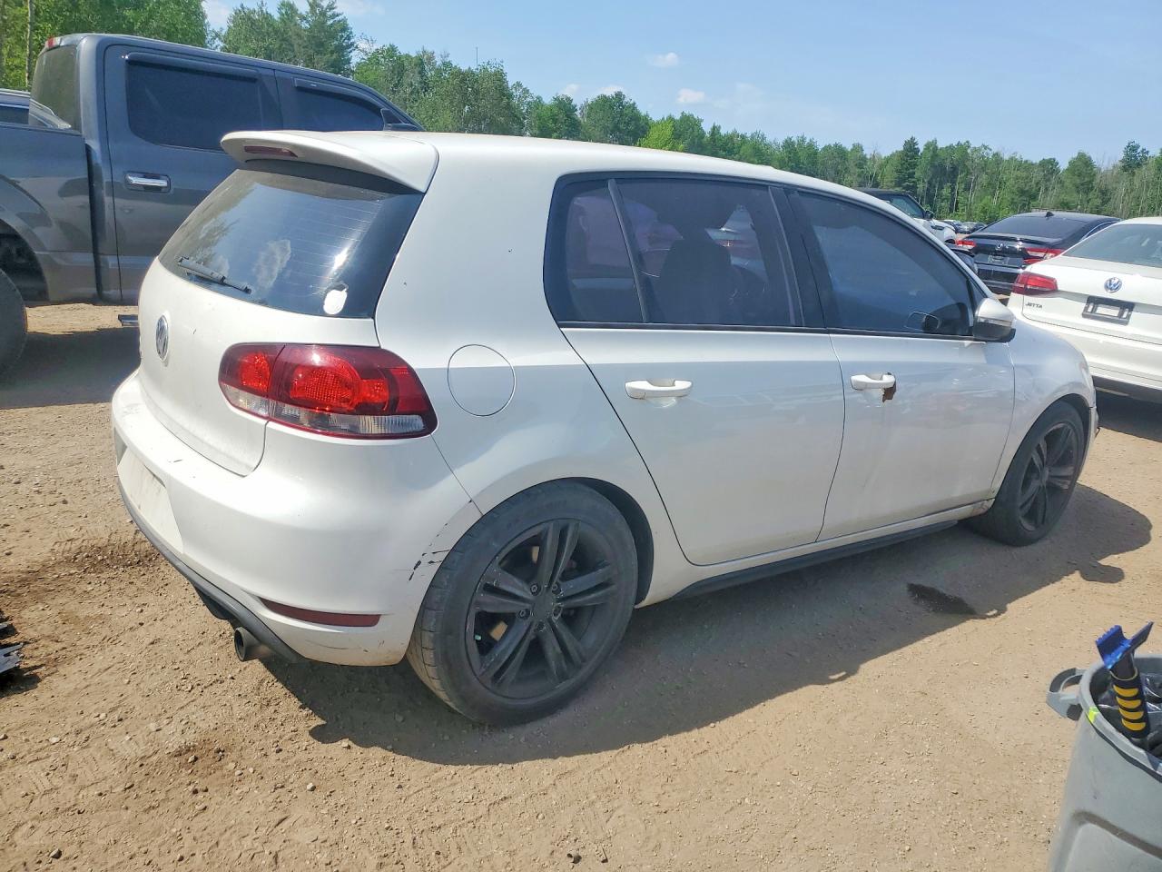 2013 Volkswagen Gti Белый vin: WVWHV7AJ8DW061233