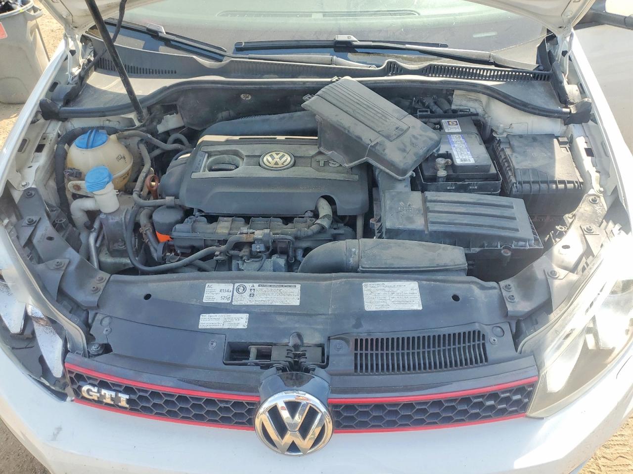 2013 Volkswagen Gti Белый vin: WVWHV7AJ8DW061233