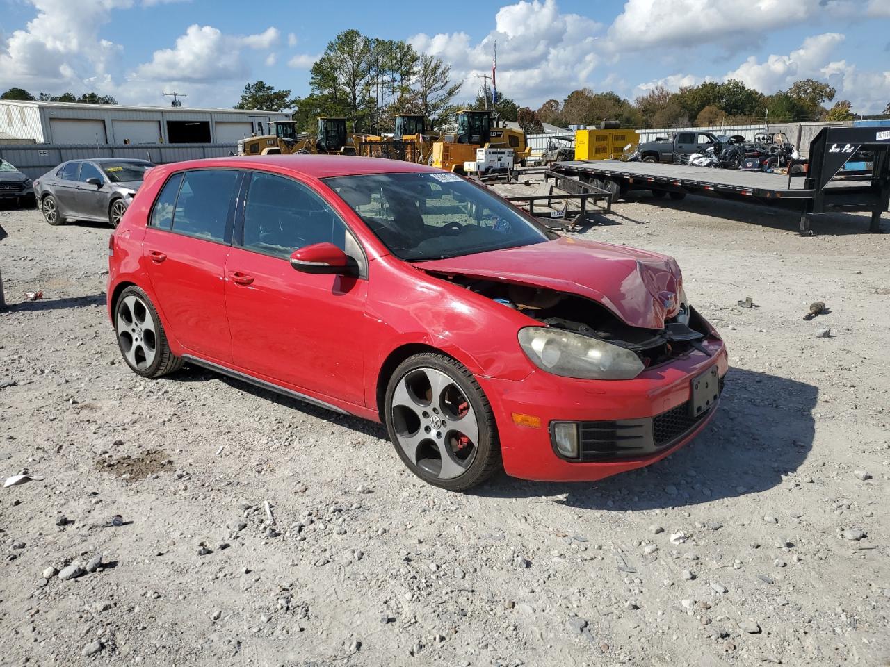 2011 Volkswagen Gti Red vin: WVWHV7AJ9BW038346