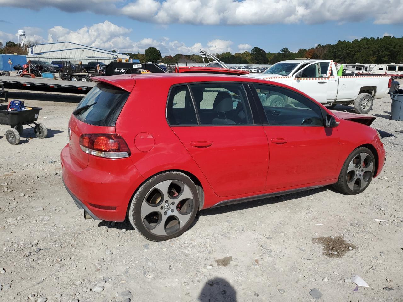 2011 Volkswagen Gti Red vin: WVWHV7AJ9BW038346