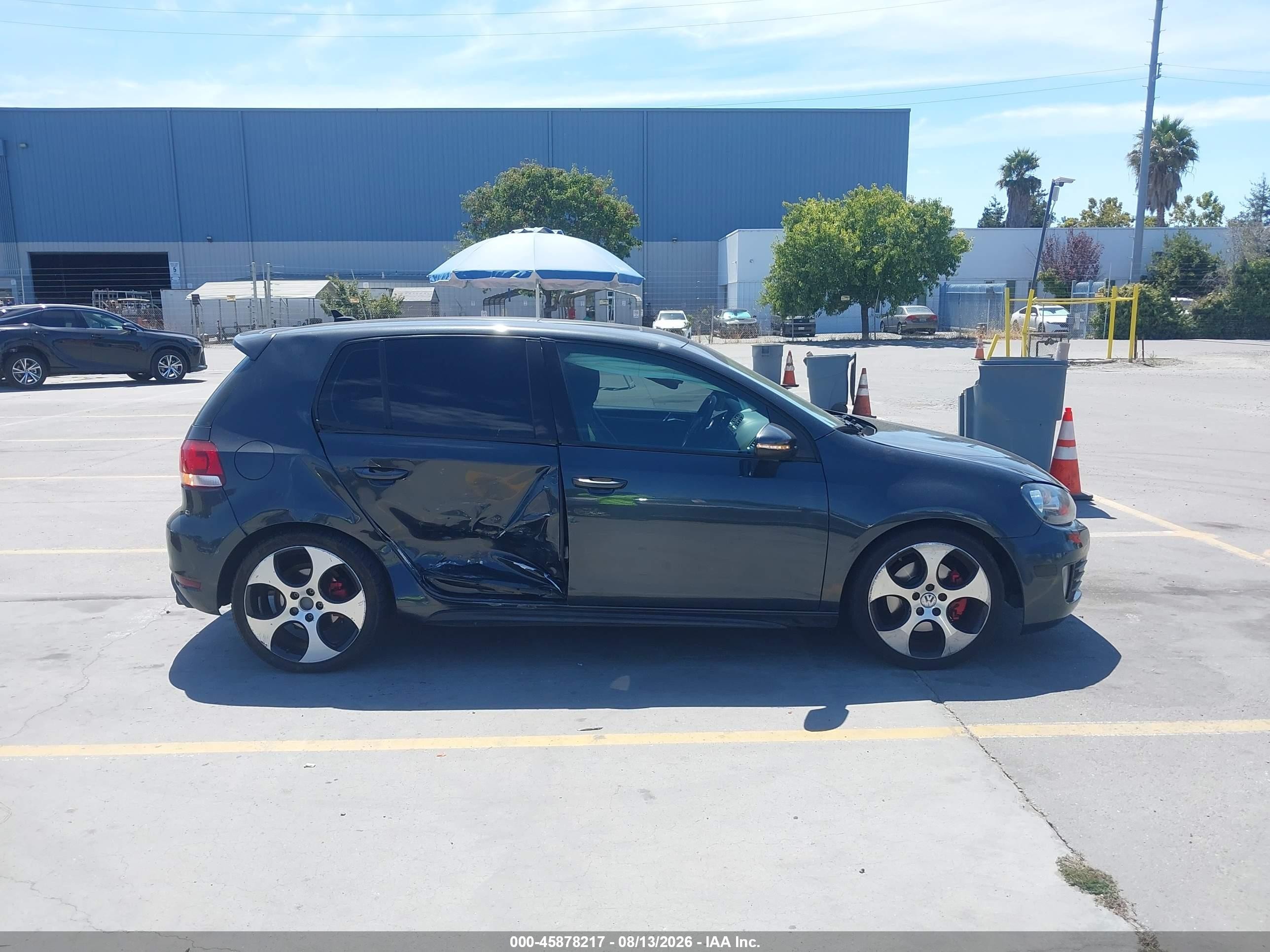 2011 Volkswagen Gti 4-door Gray vin: WVWHV7AJ9BW193592