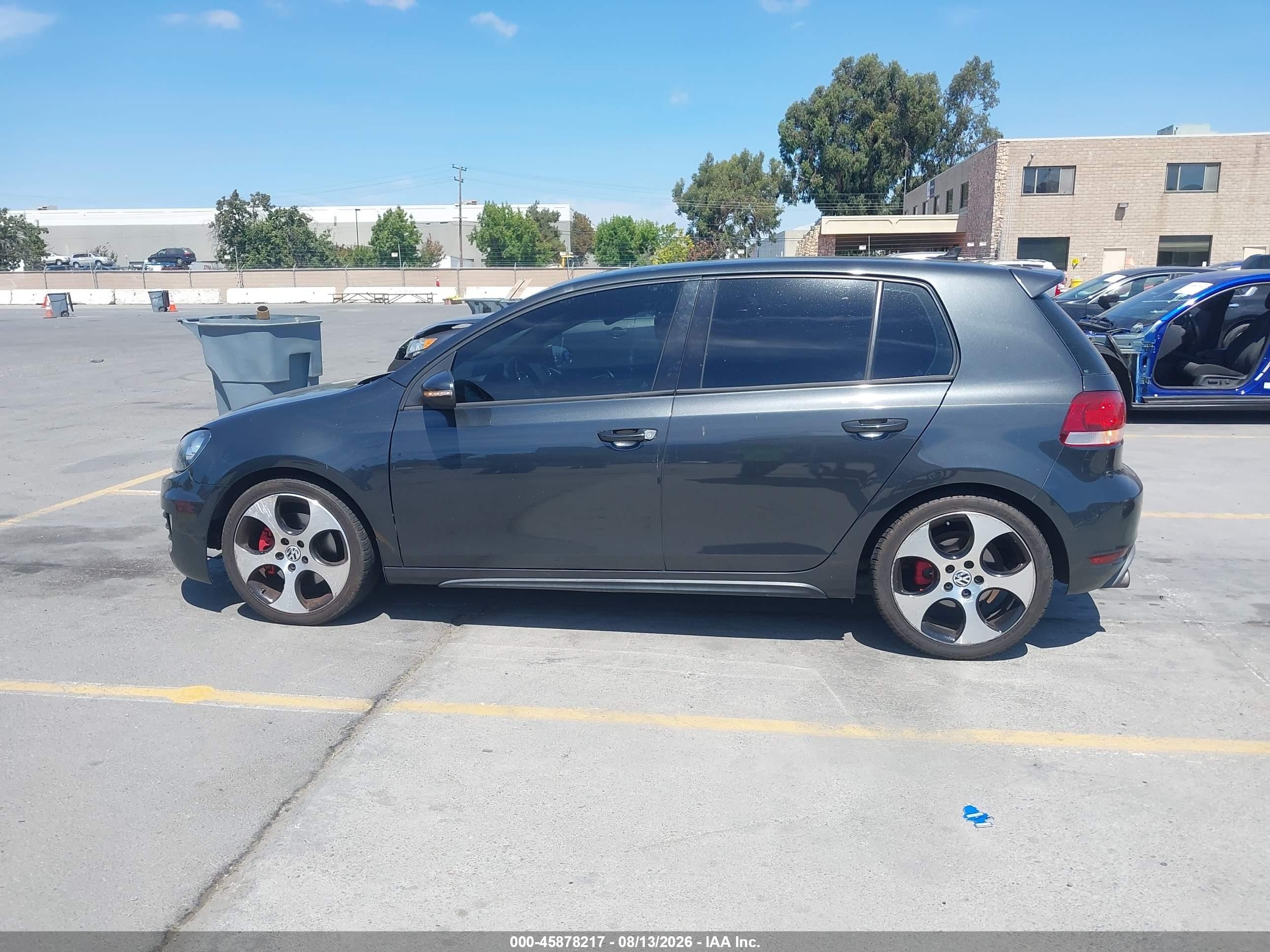 2011 Volkswagen Gti 4-door Gray vin: WVWHV7AJ9BW193592