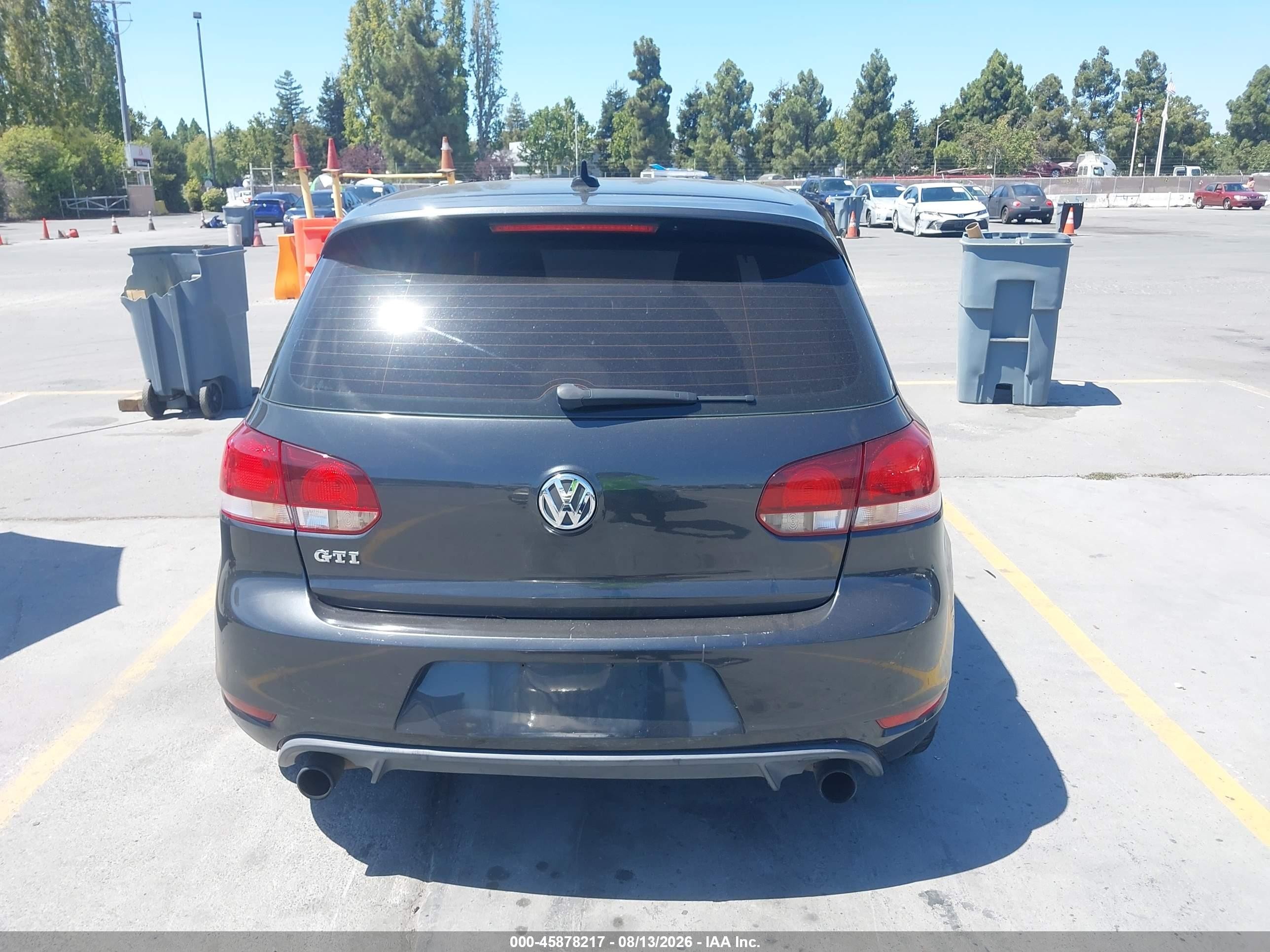 2011 Volkswagen Gti 4-door Gray vin: WVWHV7AJ9BW193592