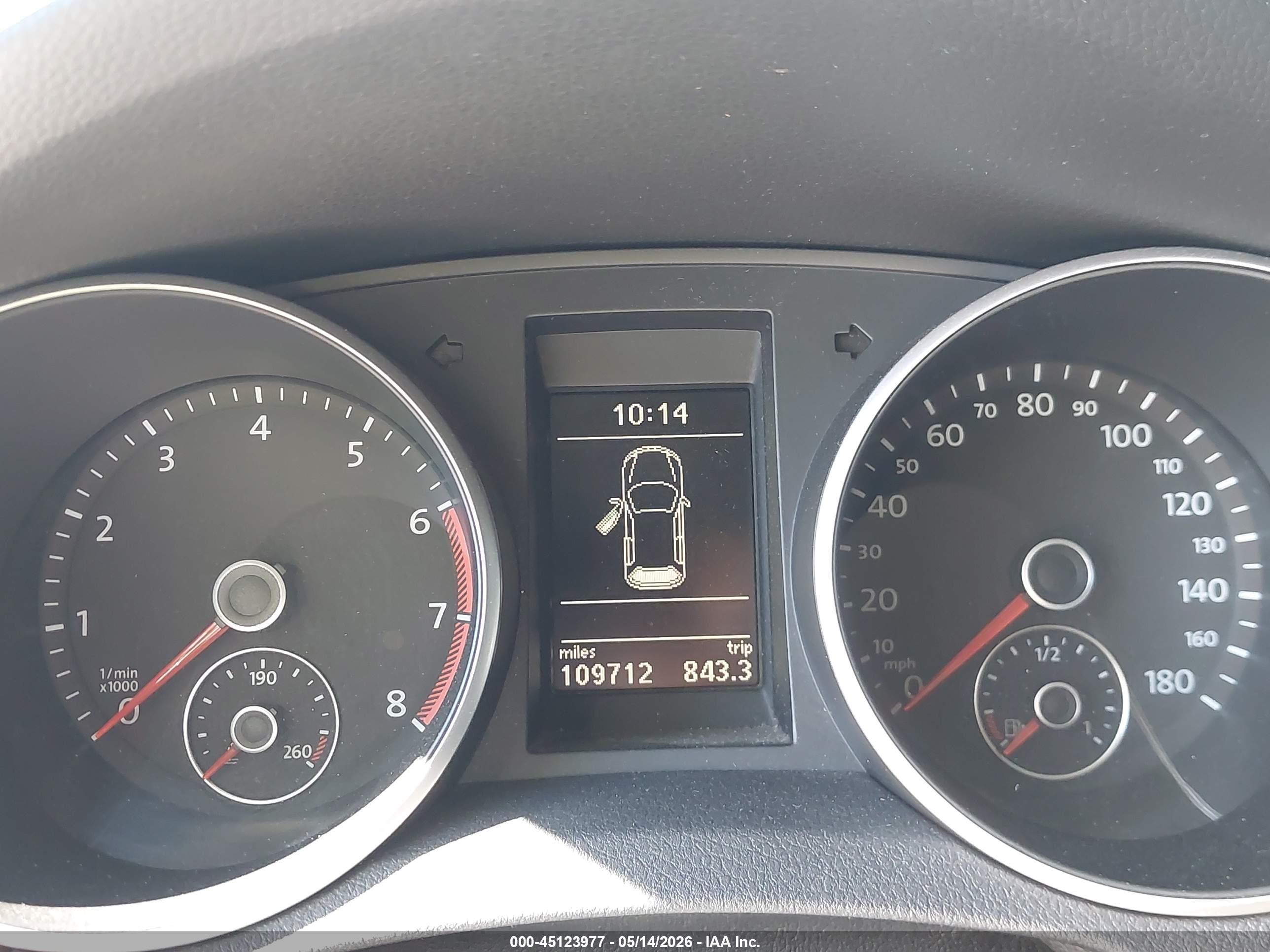 2012 Volkswagen Gti 4-door White vin: WVWHV7AJ9CW271404