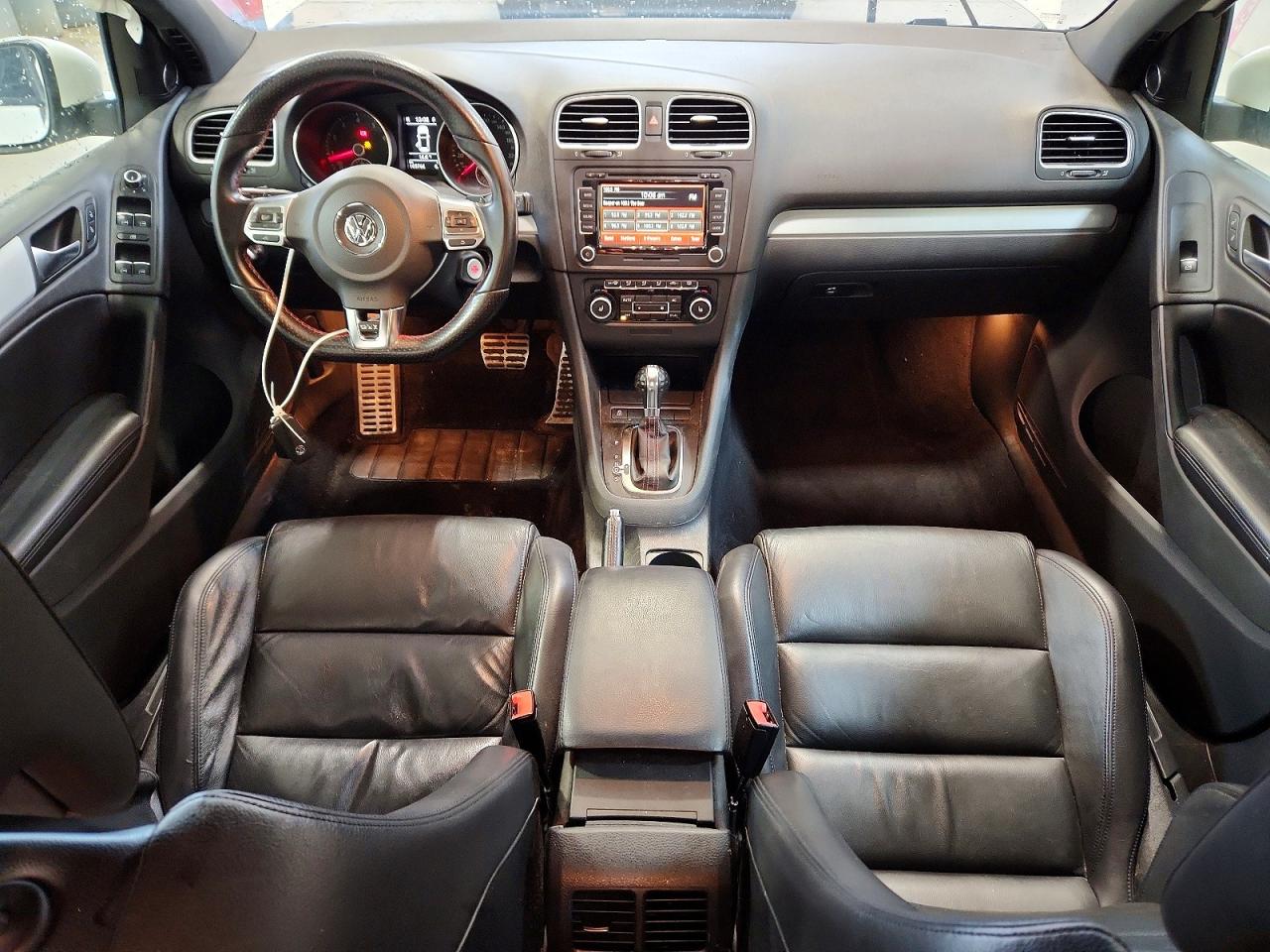 2012 Volkswagen Gti White vin: WVWHV7AJ9CW298005