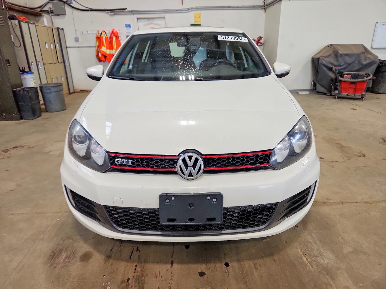 2012 Volkswagen Gti White vin: WVWHV7AJ9CW298005
