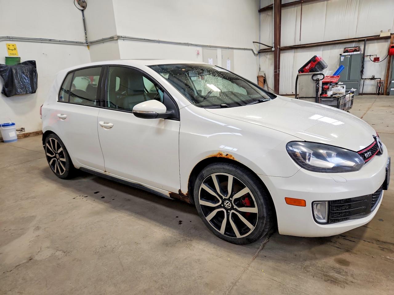 2012 Volkswagen Gti White vin: WVWHV7AJ9CW298005
