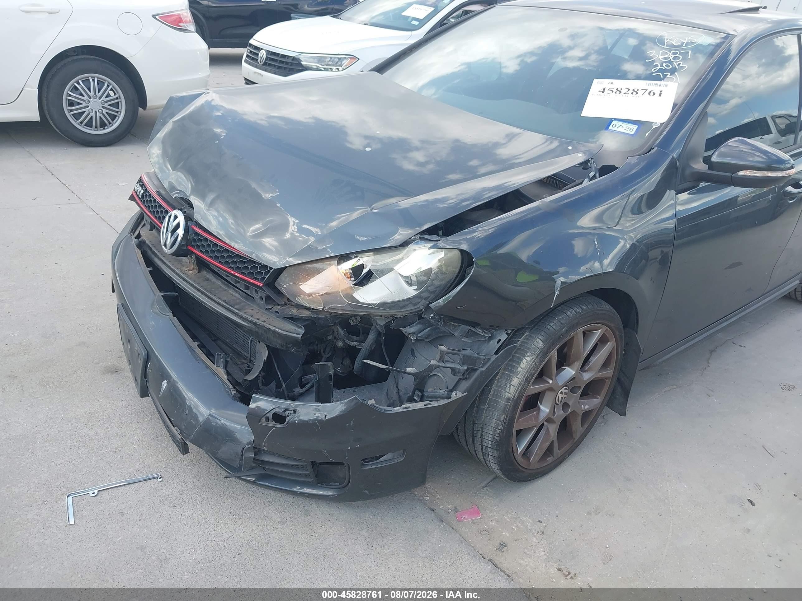 2013 Volkswagen Gti 4-door Black vin: WVWHV7AJ9DW043887