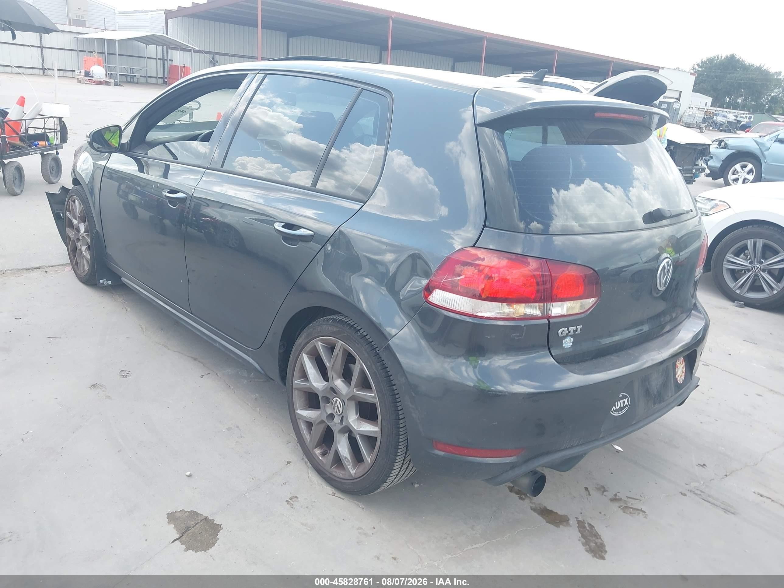 2013 Volkswagen Gti 4-door Black vin: WVWHV7AJ9DW043887