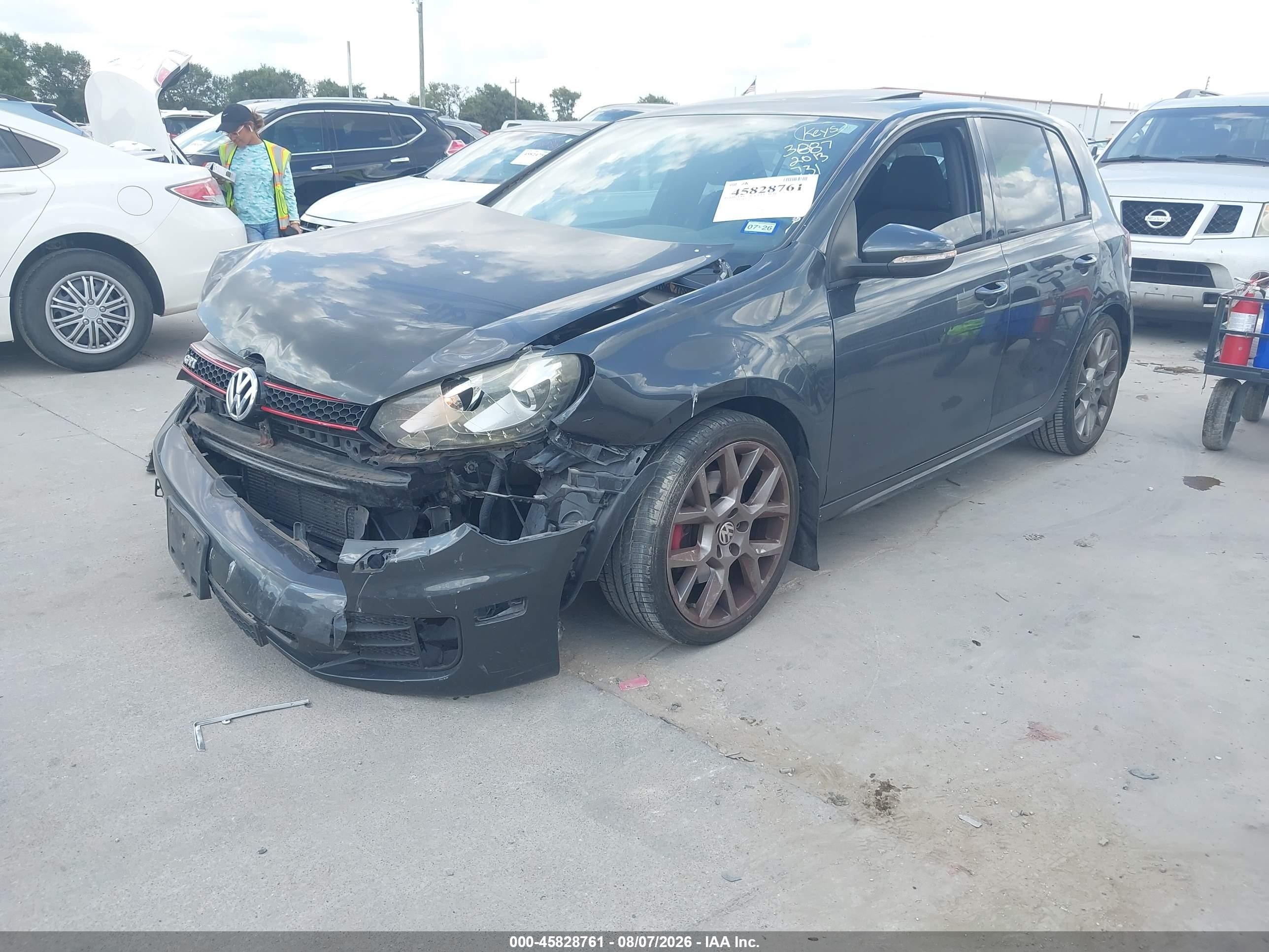 2013 Volkswagen Gti 4-door Black vin: WVWHV7AJ9DW043887