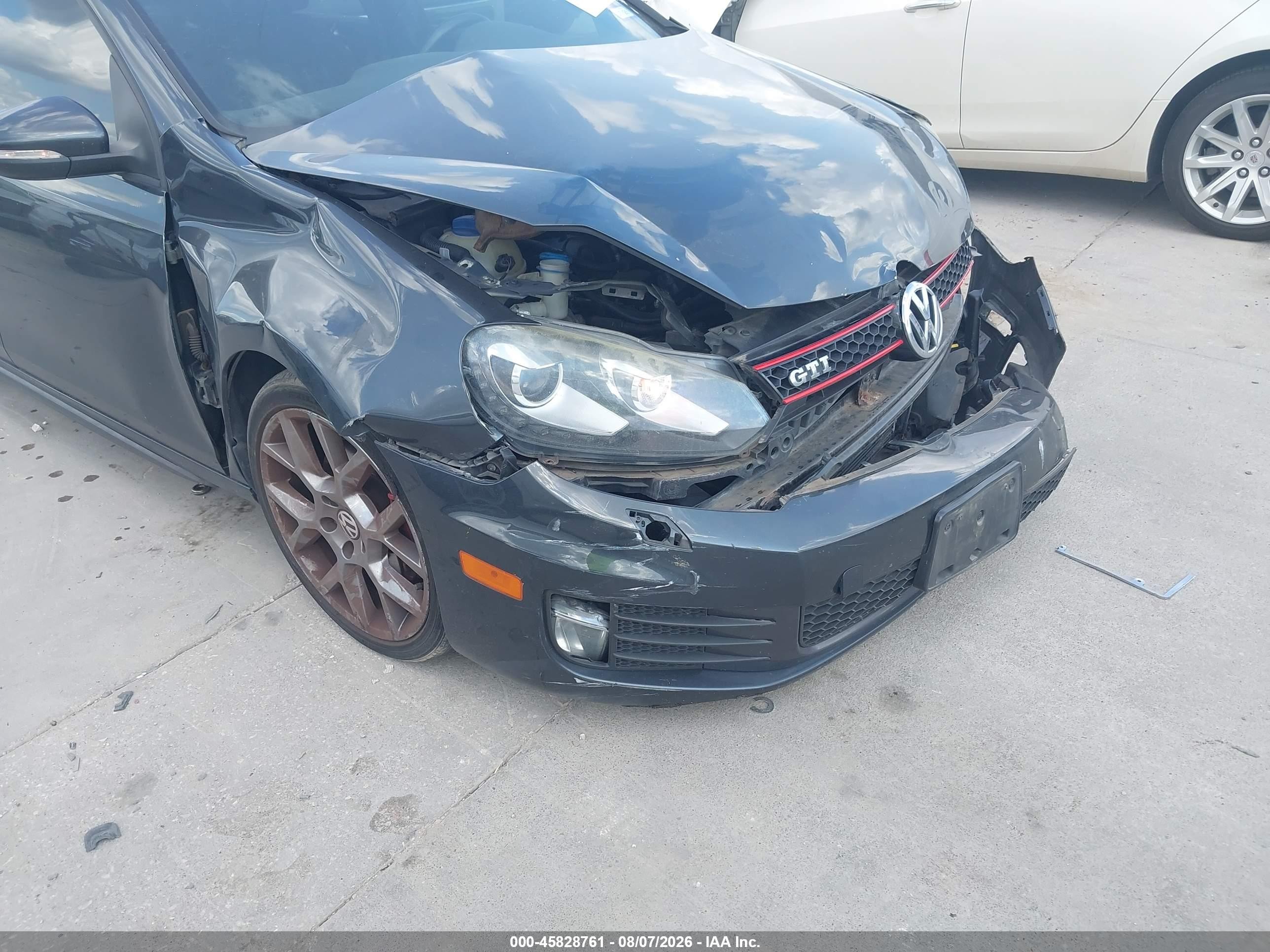 2013 Volkswagen Gti 4-door Black vin: WVWHV7AJ9DW043887
