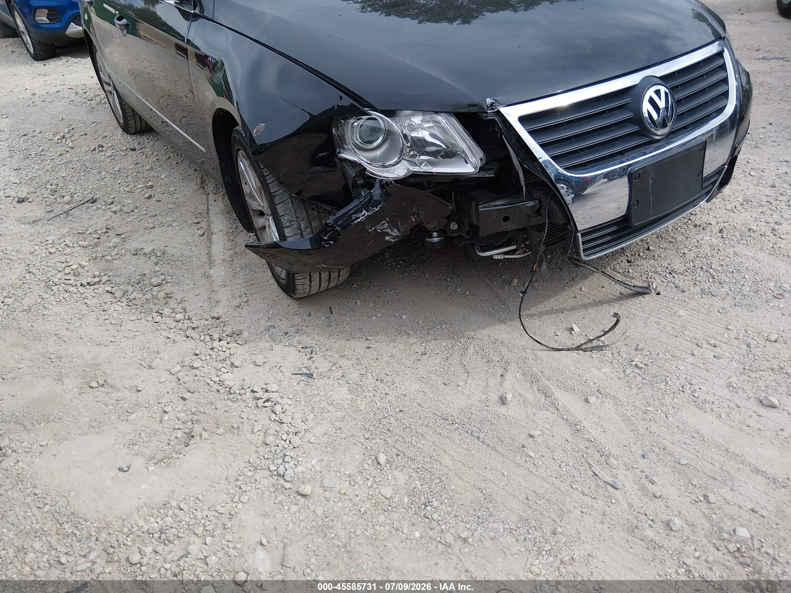 2009 Volkswagen Passat Komfort Черный vin: WVWJK73C19P014197