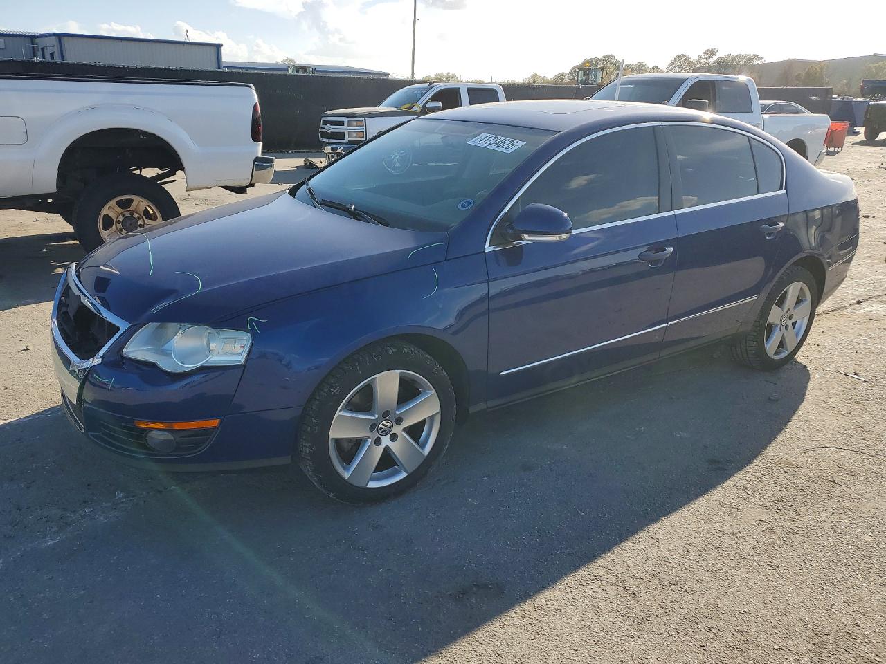 2009 Volkswagen Passat Turbo Blue vin: WVWJK73C19P043926