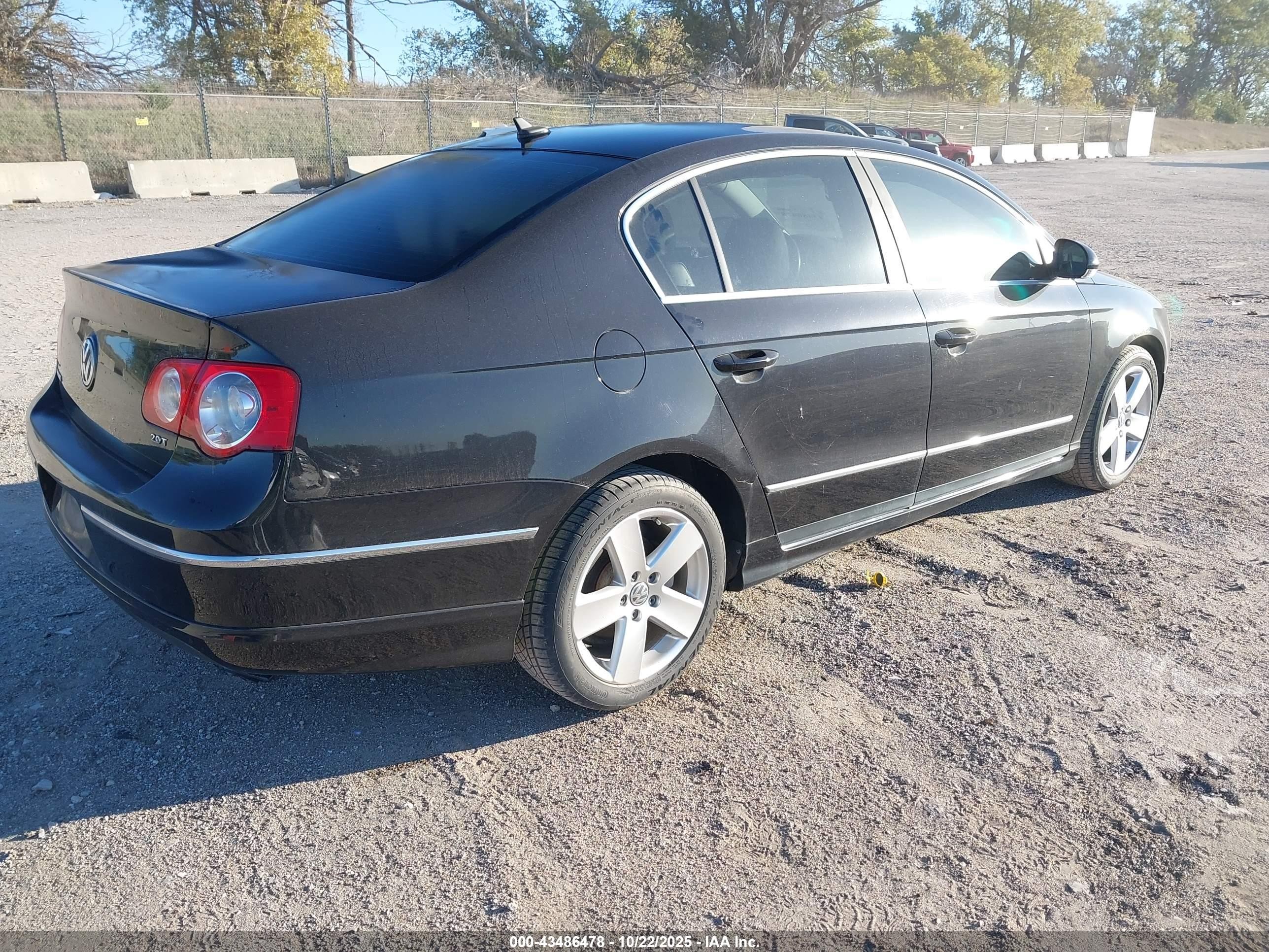 2009 Volkswagen Passat Komfort Черный vin: WVWJK73C39P001872