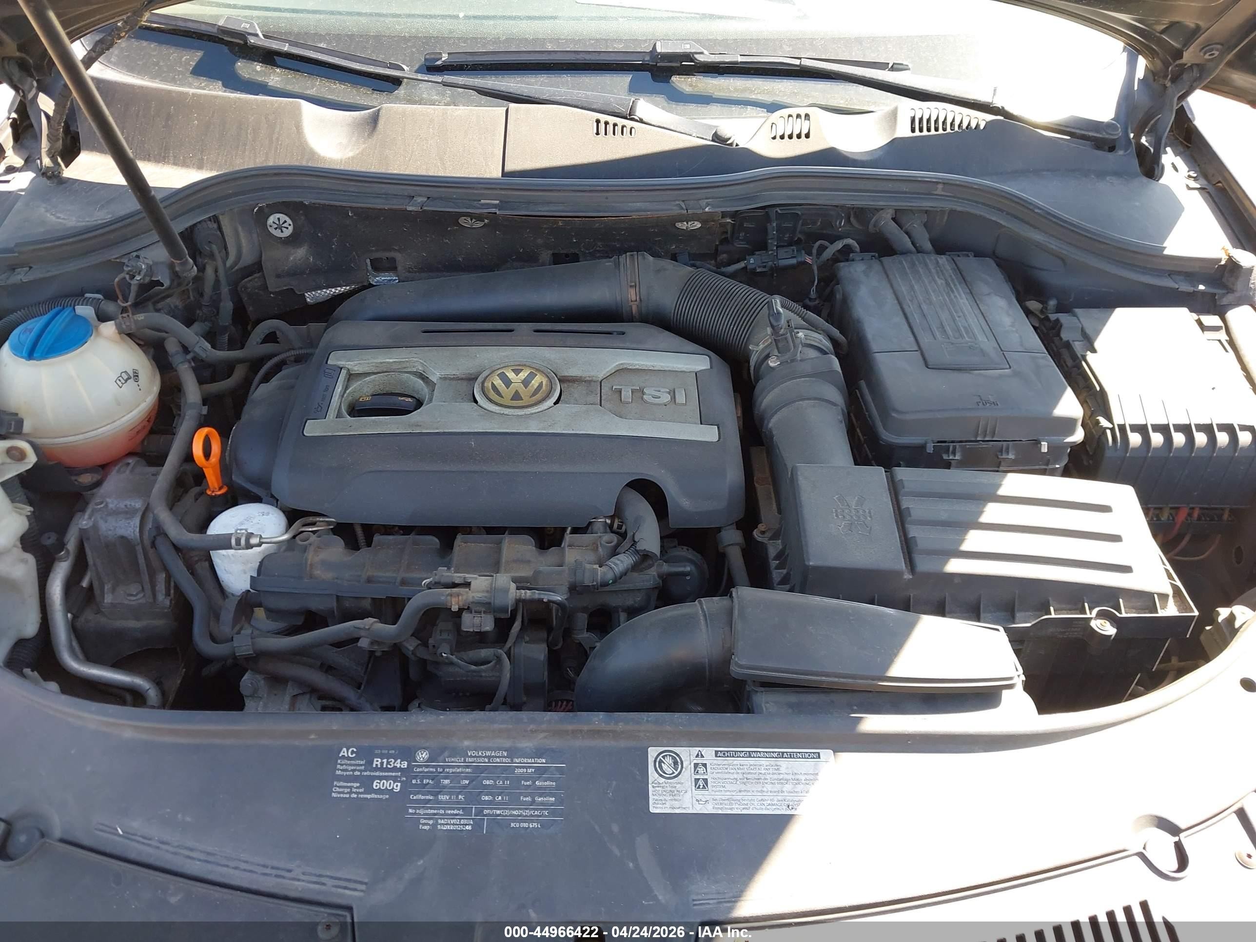 2009 Volkswagen Passat Komfort Black vin: WVWJK73C59P050376