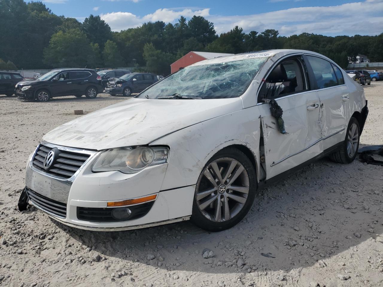 2009 Volkswagen Passat Turbo White vin: WVWJK73C69P047860