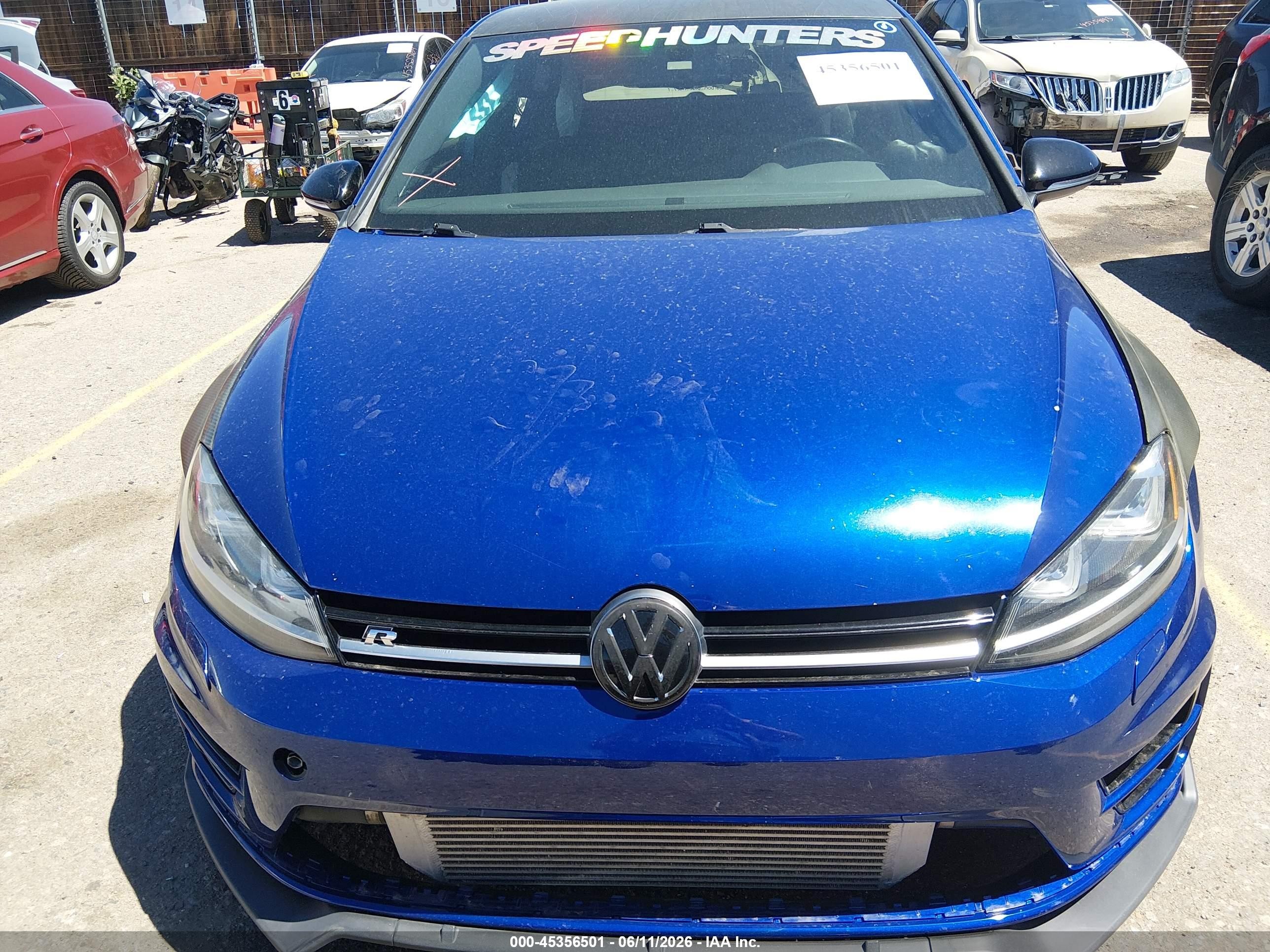 2015 Volkswagen Golf R 4-door Blue vin: WVWLF7AU0FW191849