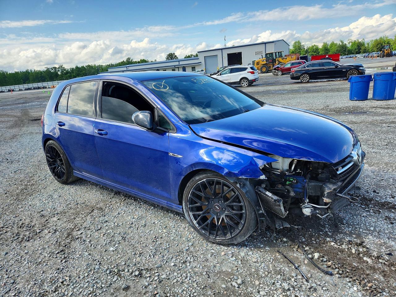2015 Volkswagen Golf R Blue vin: WVWLF7AU3FW210975