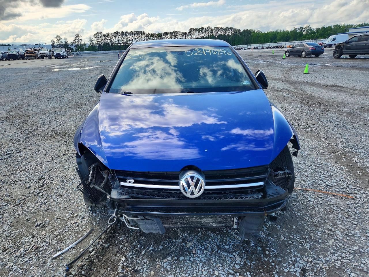 2015 Volkswagen Golf R Blue vin: WVWLF7AU3FW210975