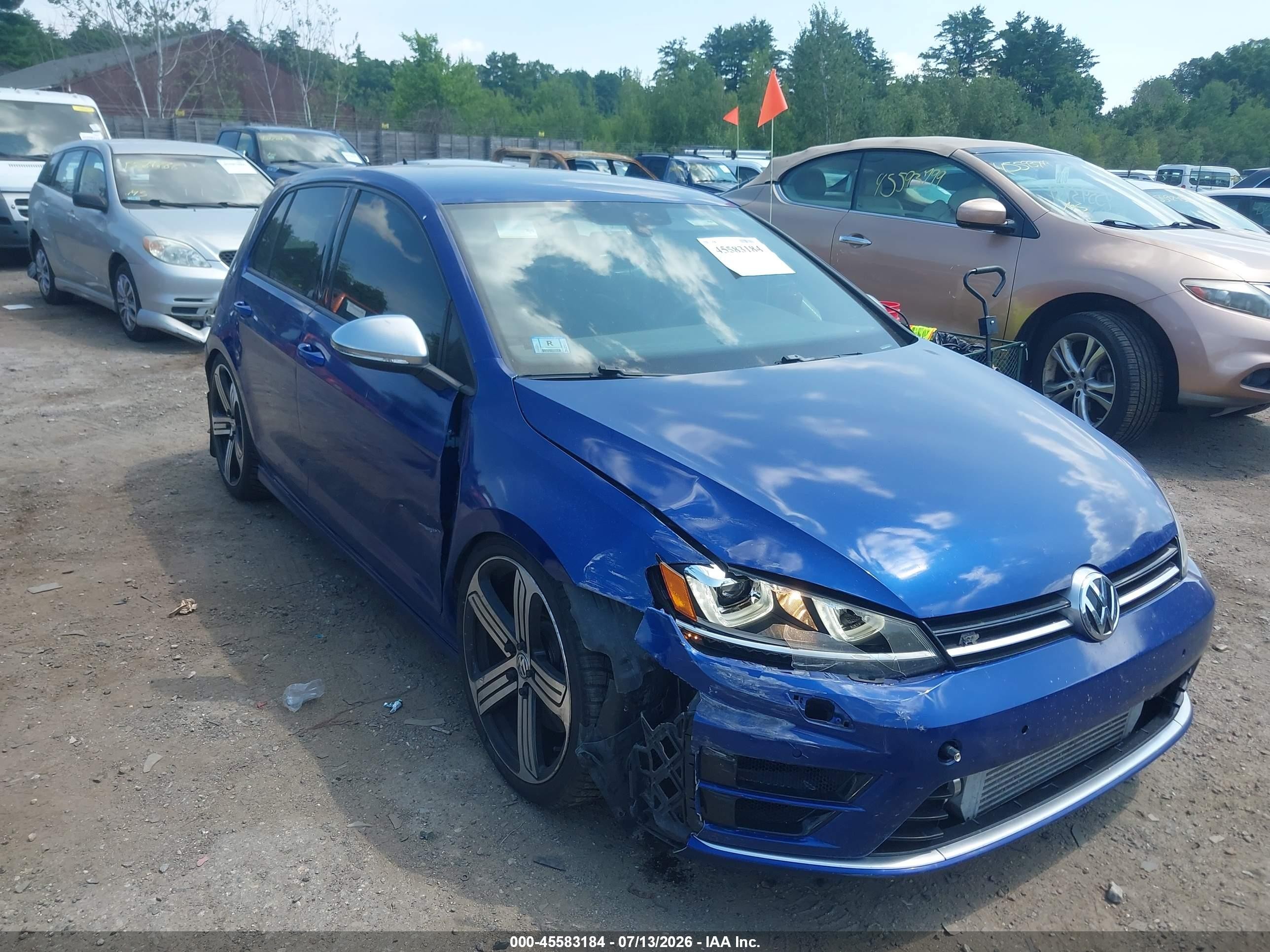 2015 Volkswagen Golf R 4-door Blue vin: WVWLF7AU4FW181096