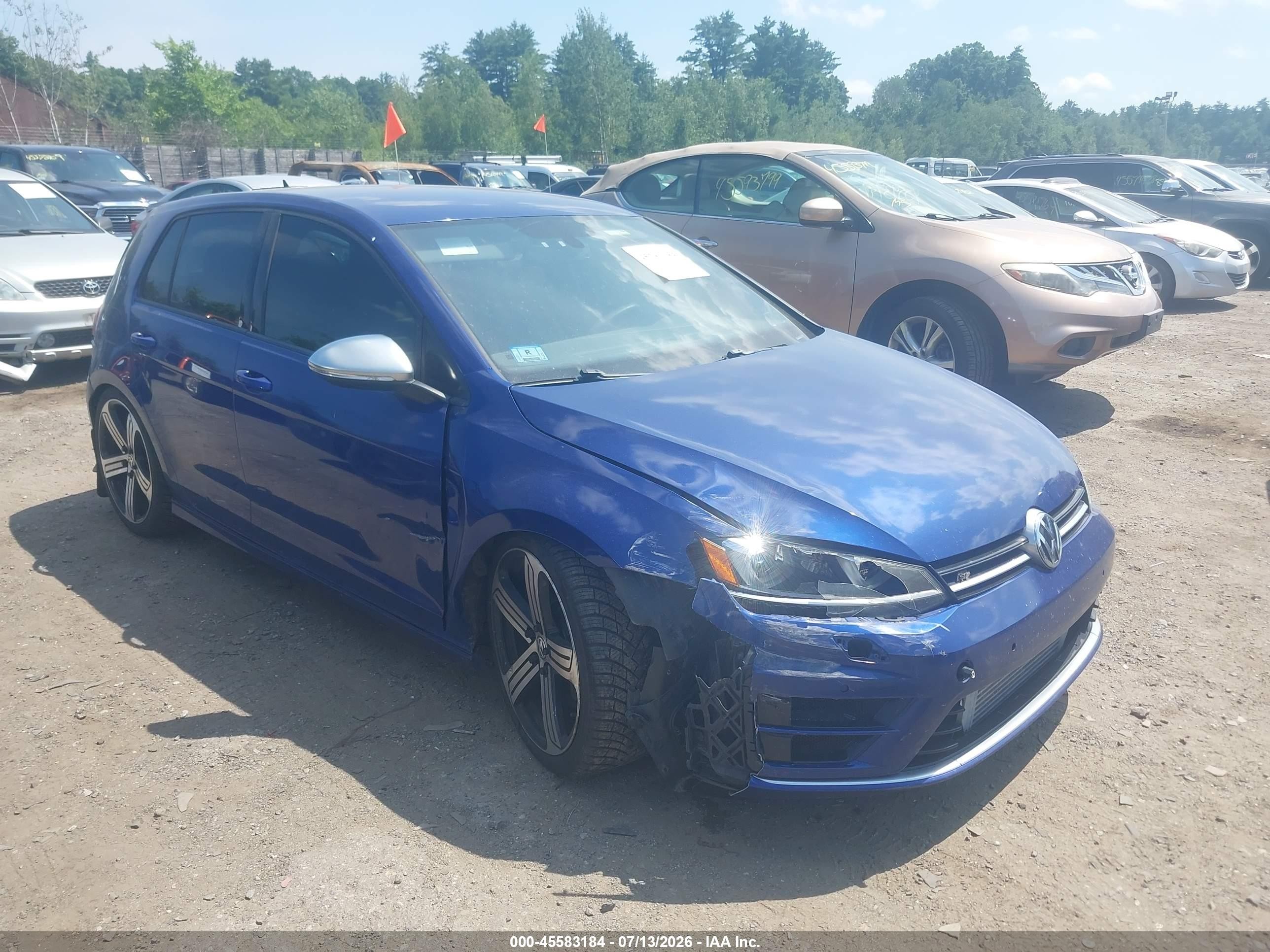 2015 Volkswagen Golf R 4-door Blue vin: WVWLF7AU4FW181096