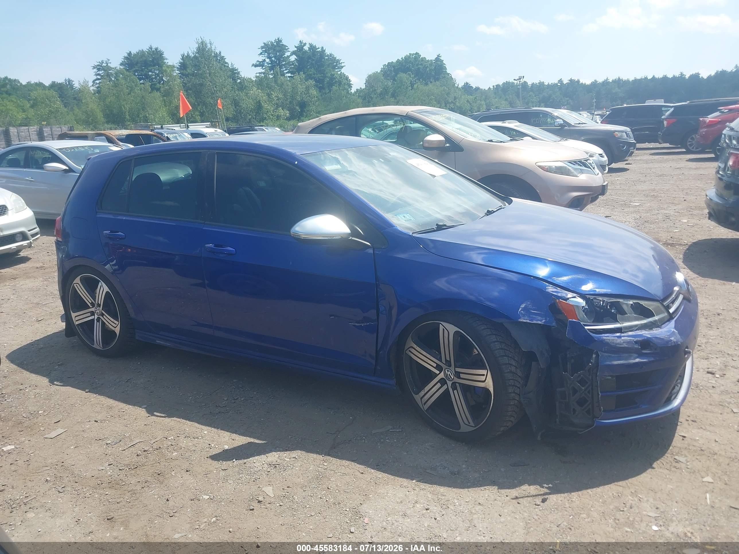 2015 Volkswagen Golf R 4-door Blue vin: WVWLF7AU4FW181096