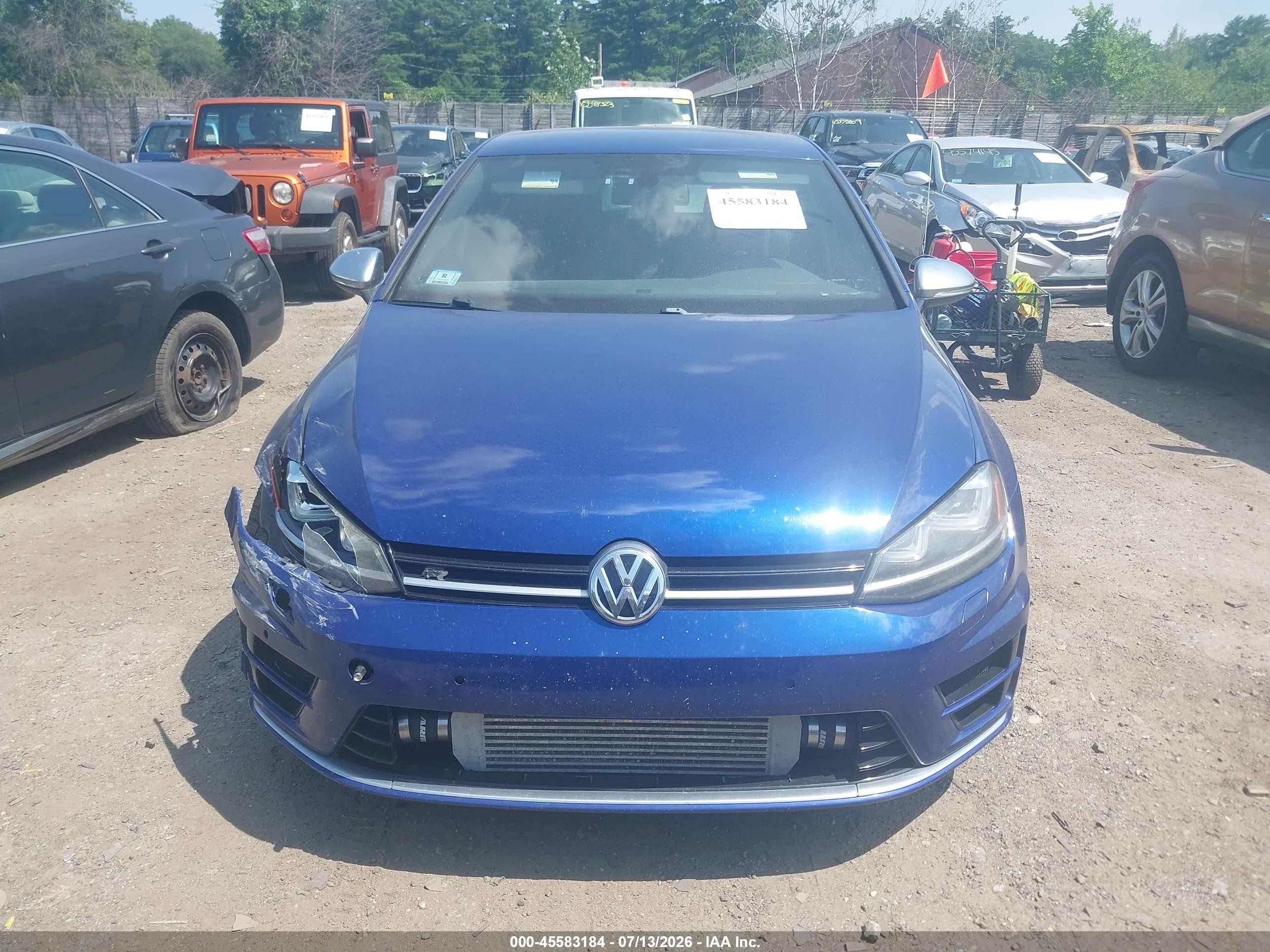 2015 Volkswagen Golf R 4-door Blue vin: WVWLF7AU4FW181096