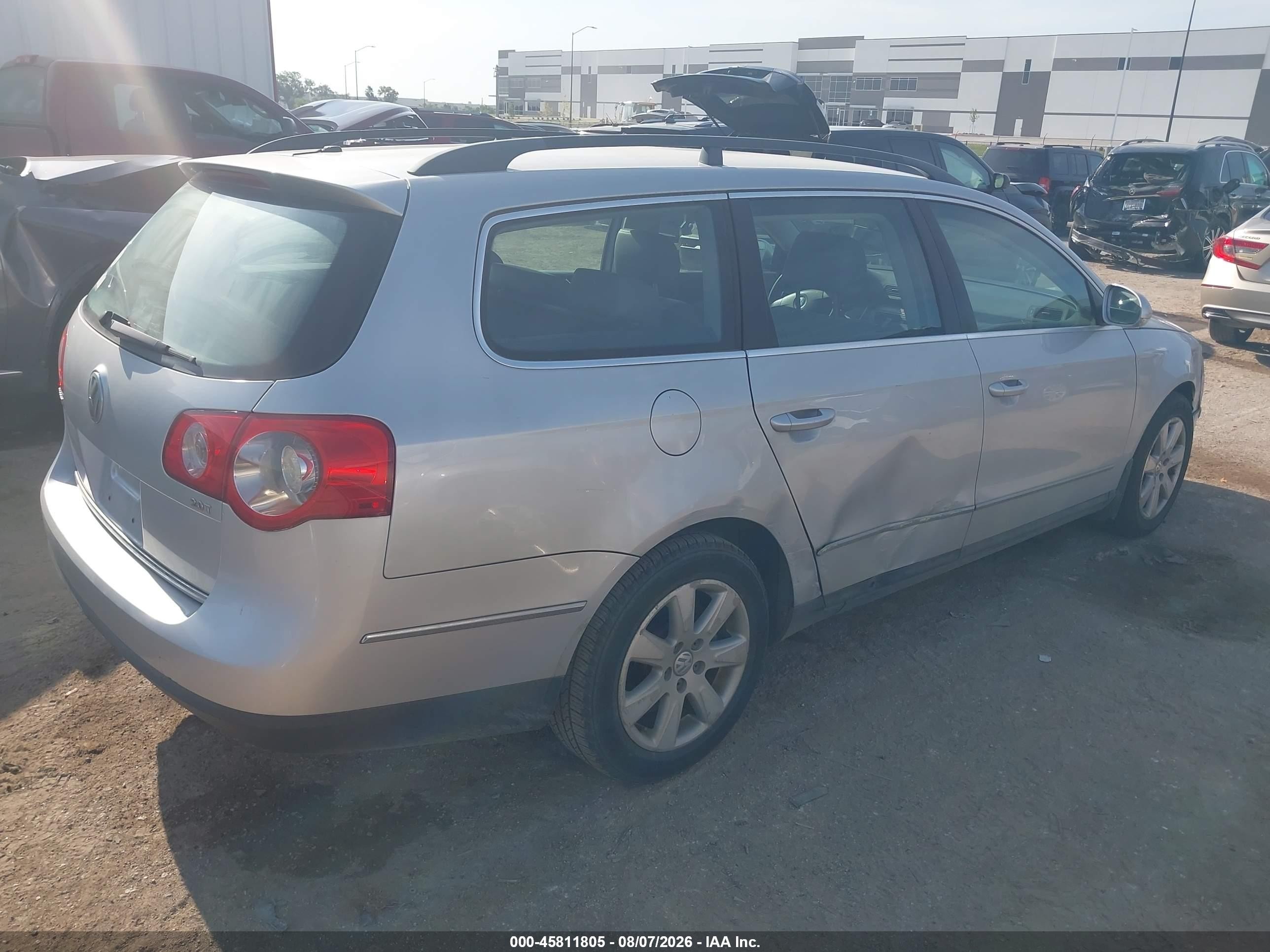 2007 Volkswagen Passat 2.0t Gray vin: WVWLK93C47E005121