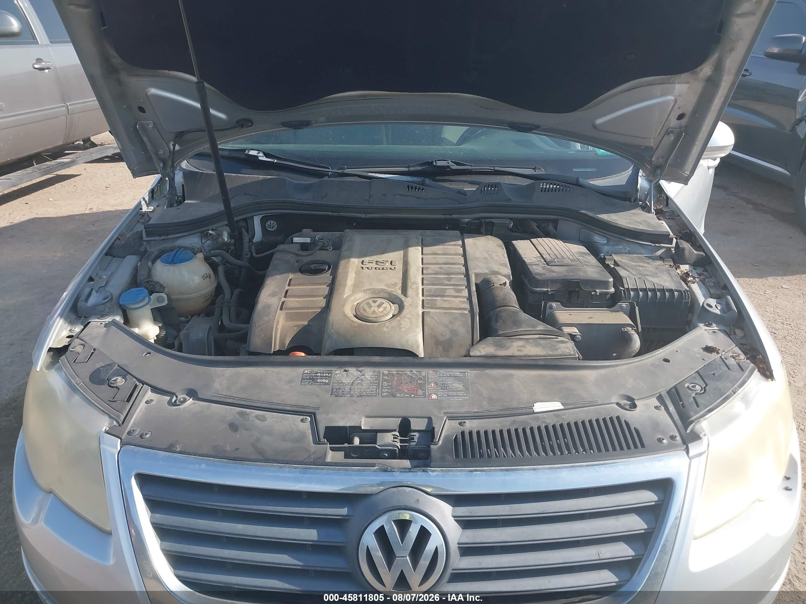 2007 Volkswagen Passat 2.0t Gray vin: WVWLK93C47E005121