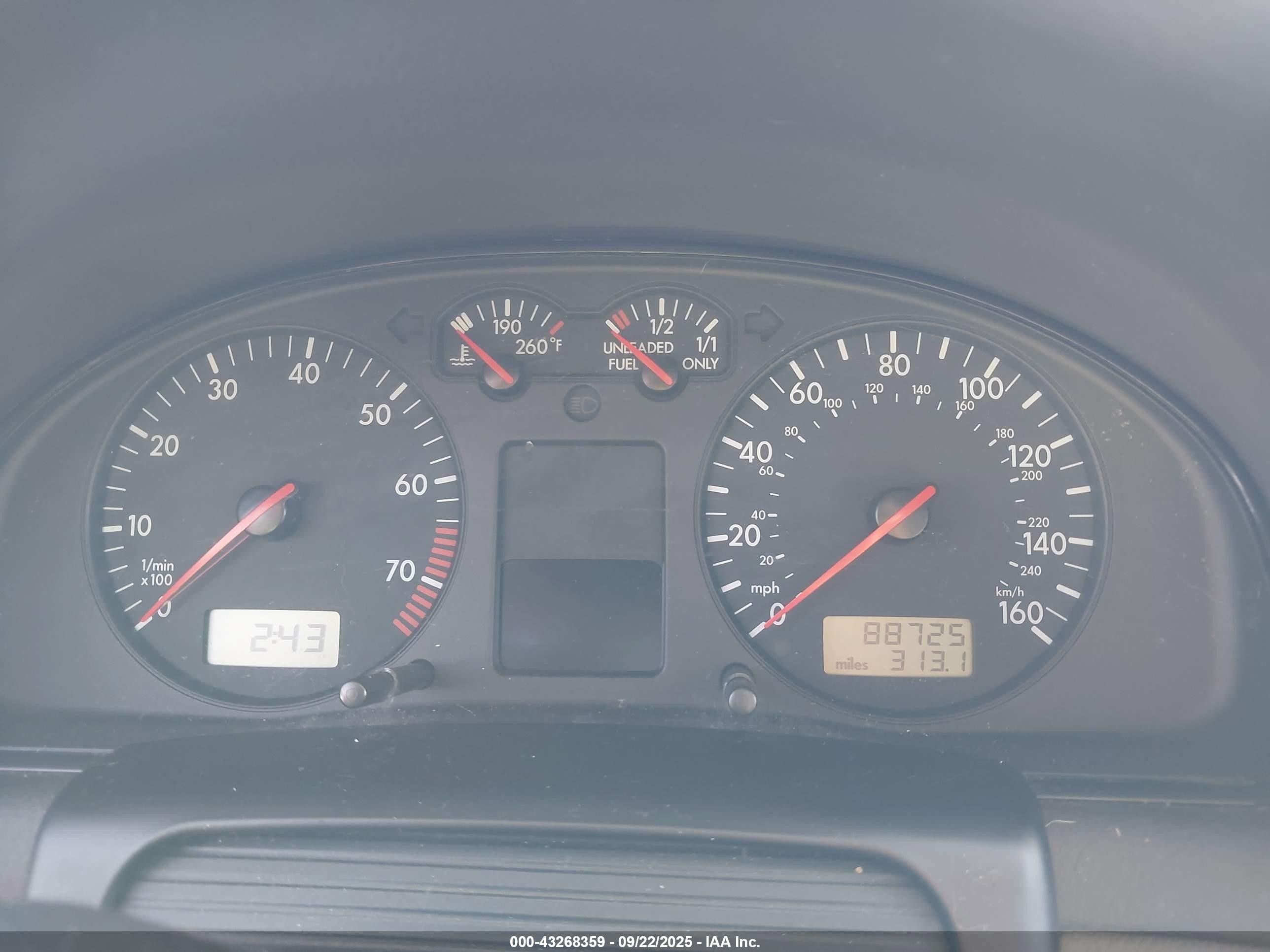 2000 Volkswagen Passat Gls Черный vin: WVWMA23B0YP432792