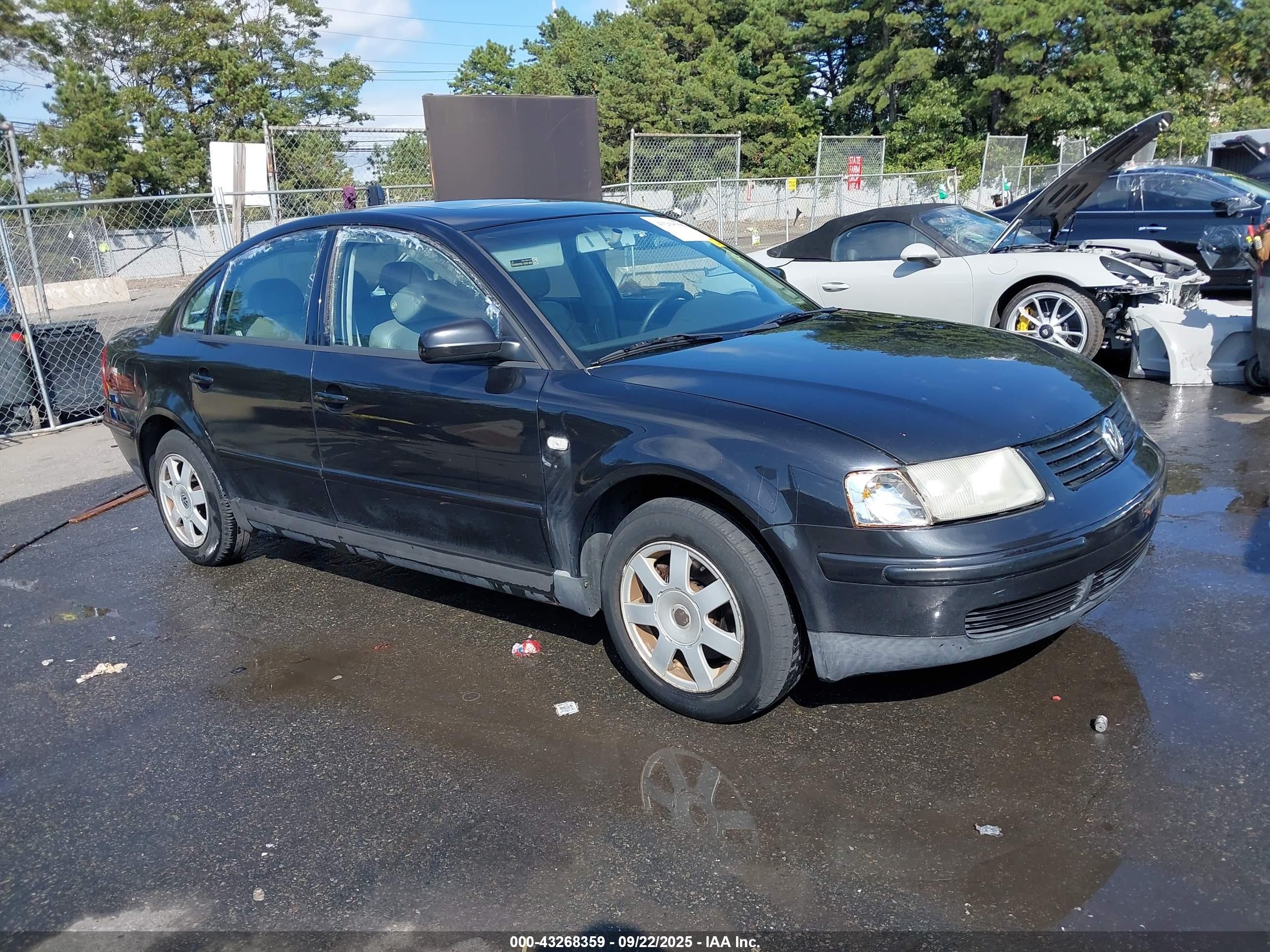 2000 Volkswagen Passat Gls Черный vin: WVWMA23B0YP432792