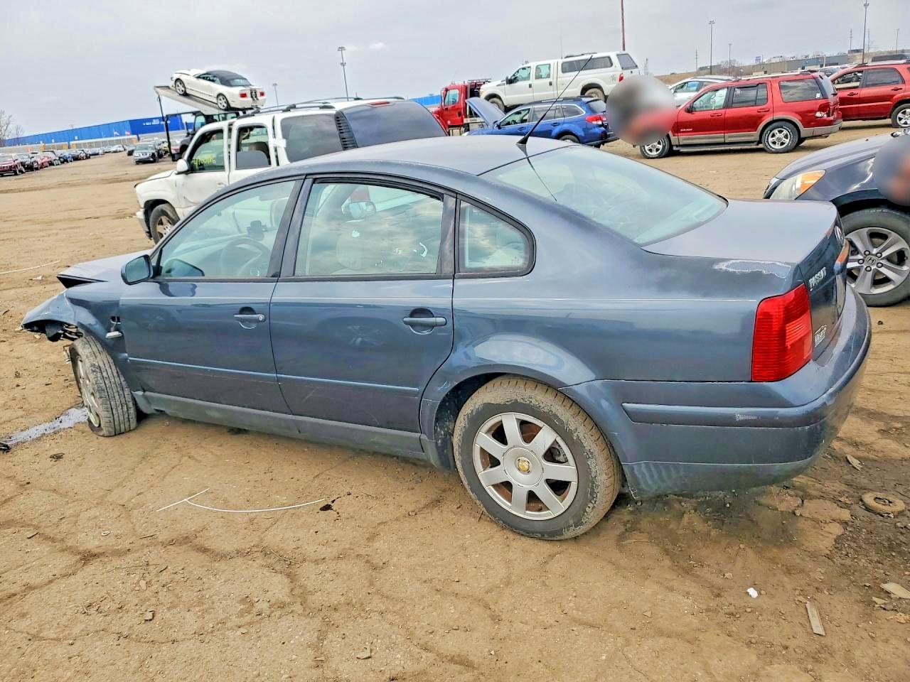 2000 Volkswagen Passat Gls Blue vin: WVWMA23B1YE329649