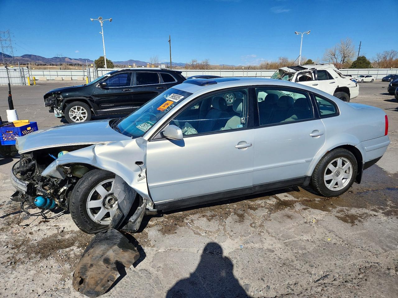 2000 Volkswagen Passat Gls Серебряный vin: WVWMD23B9YP309600