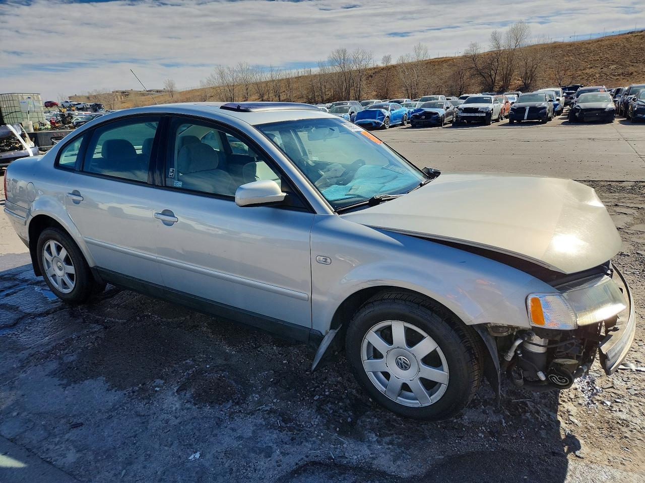 2000 Volkswagen Passat Gls Silver vin: WVWMD23B9YP309600