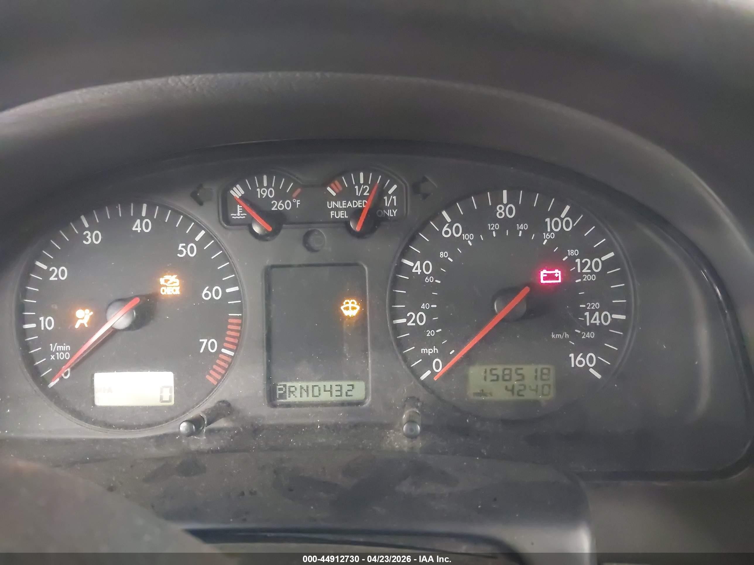 1999 Volkswagen Passat Gls V6 Burgundy vin: WVWMD63B2XE299235