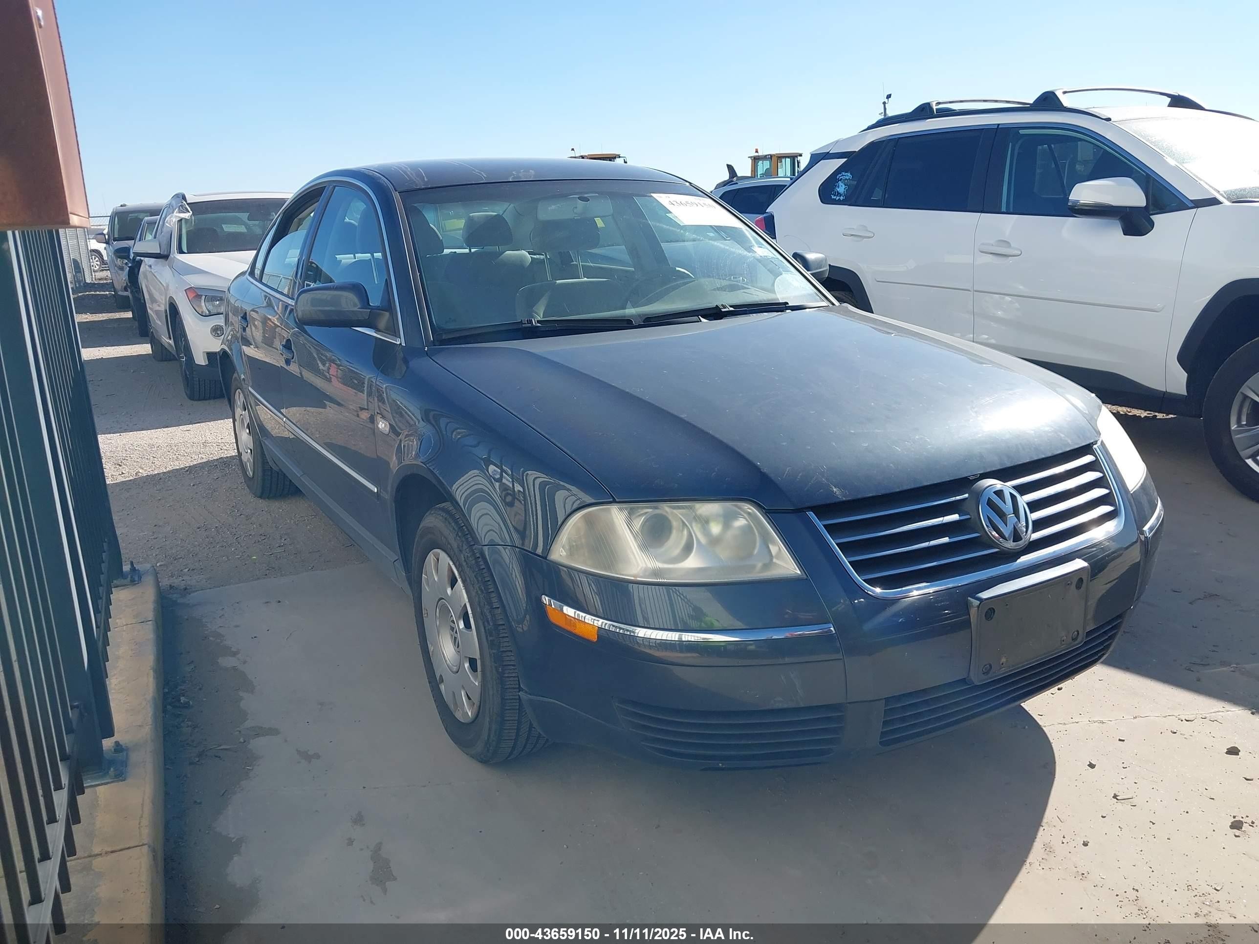 2003 Volkswagen Passat Gl Gray vin: WVWMD63B53P192839